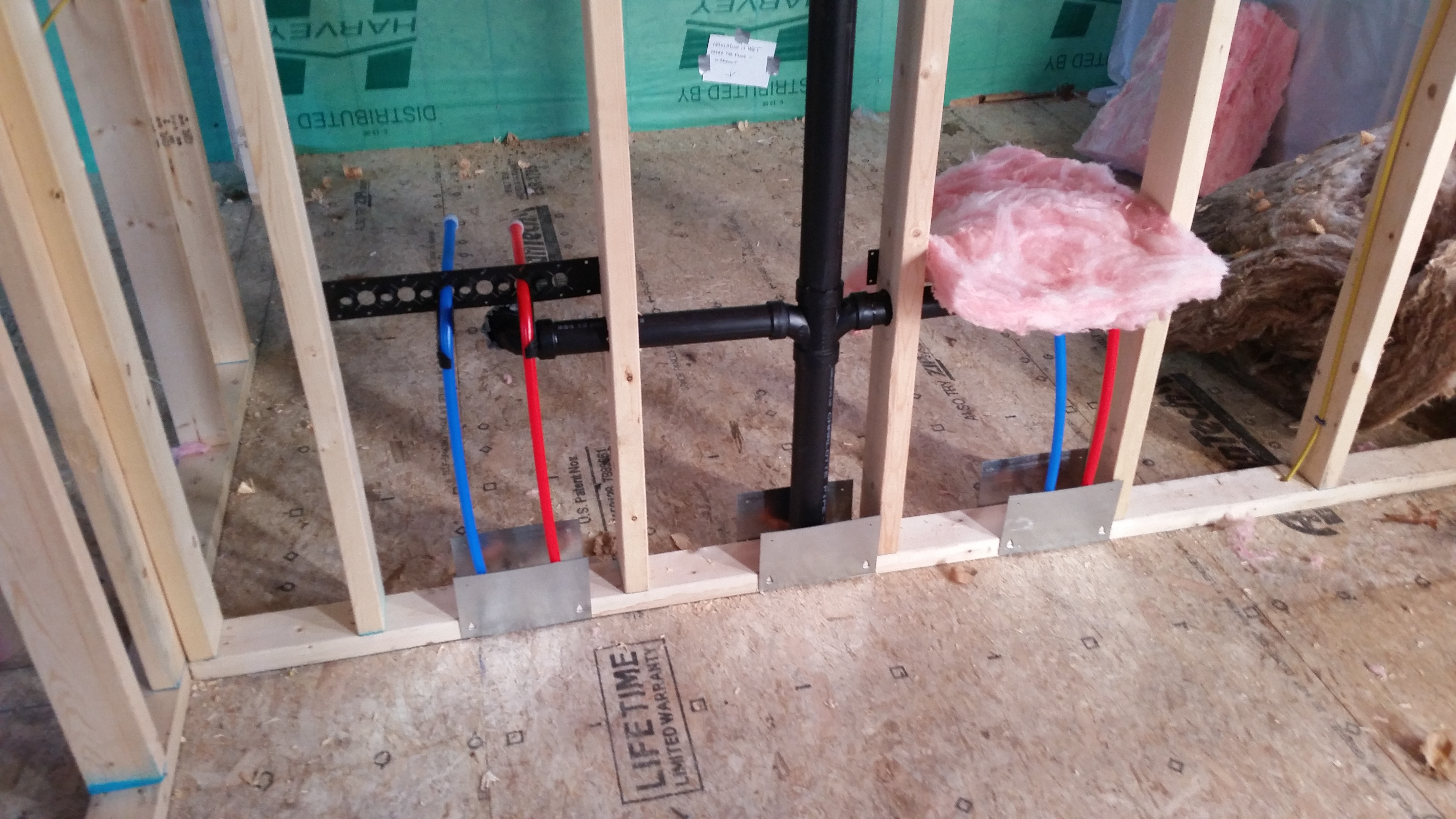 Plumbing ready to go