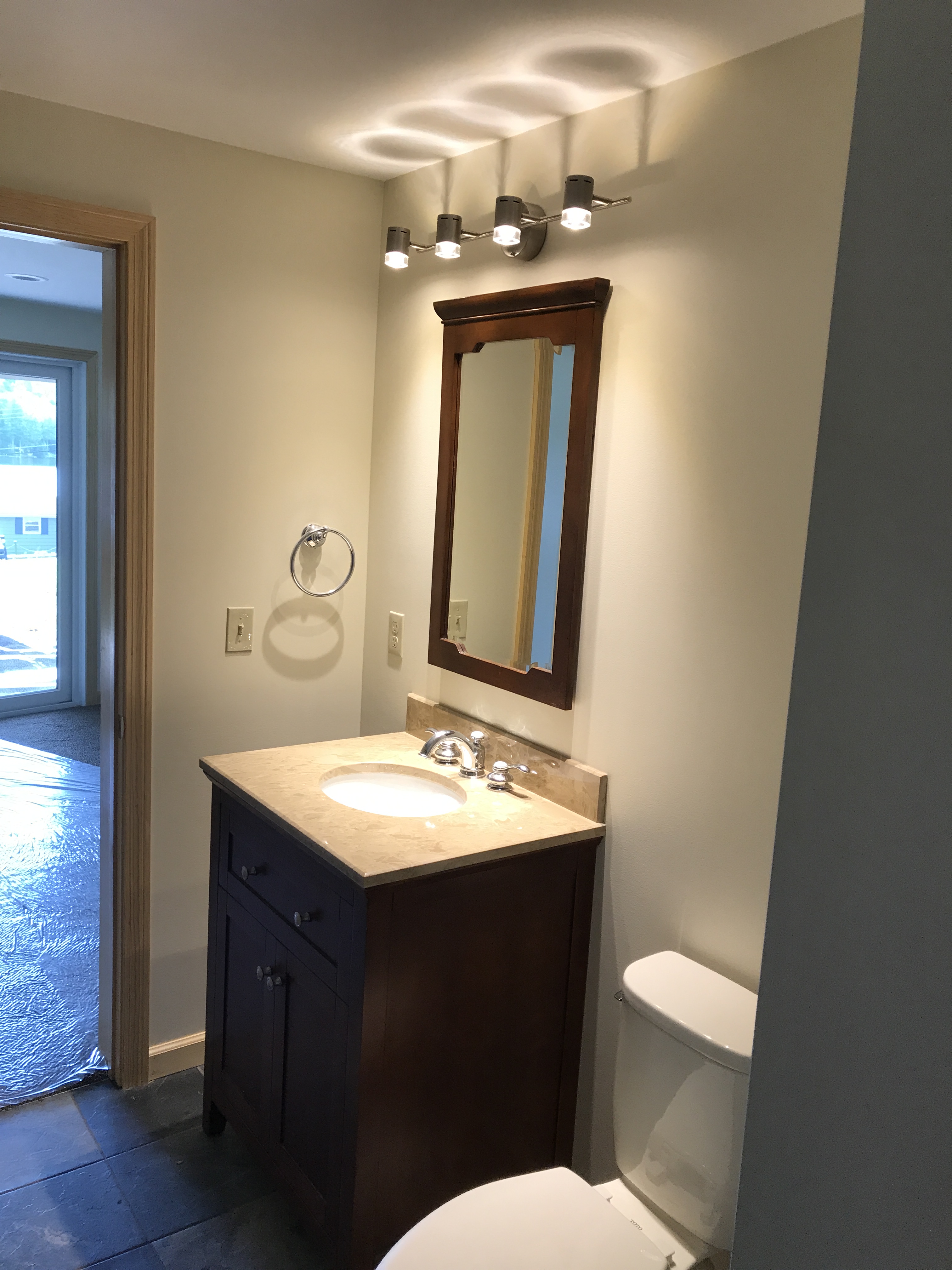 Bathroom Vanity and Light