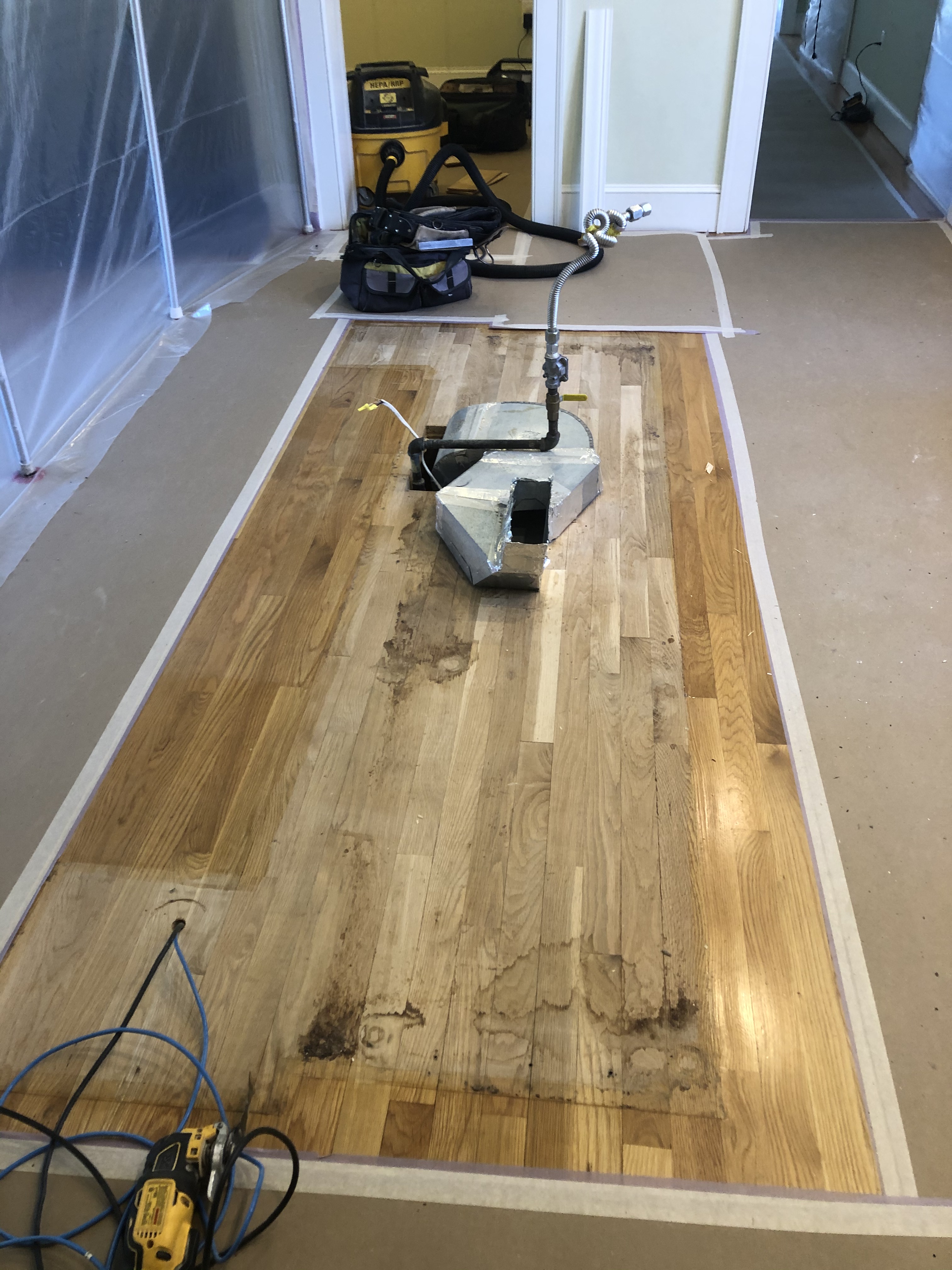 Kitchen Island Flooring