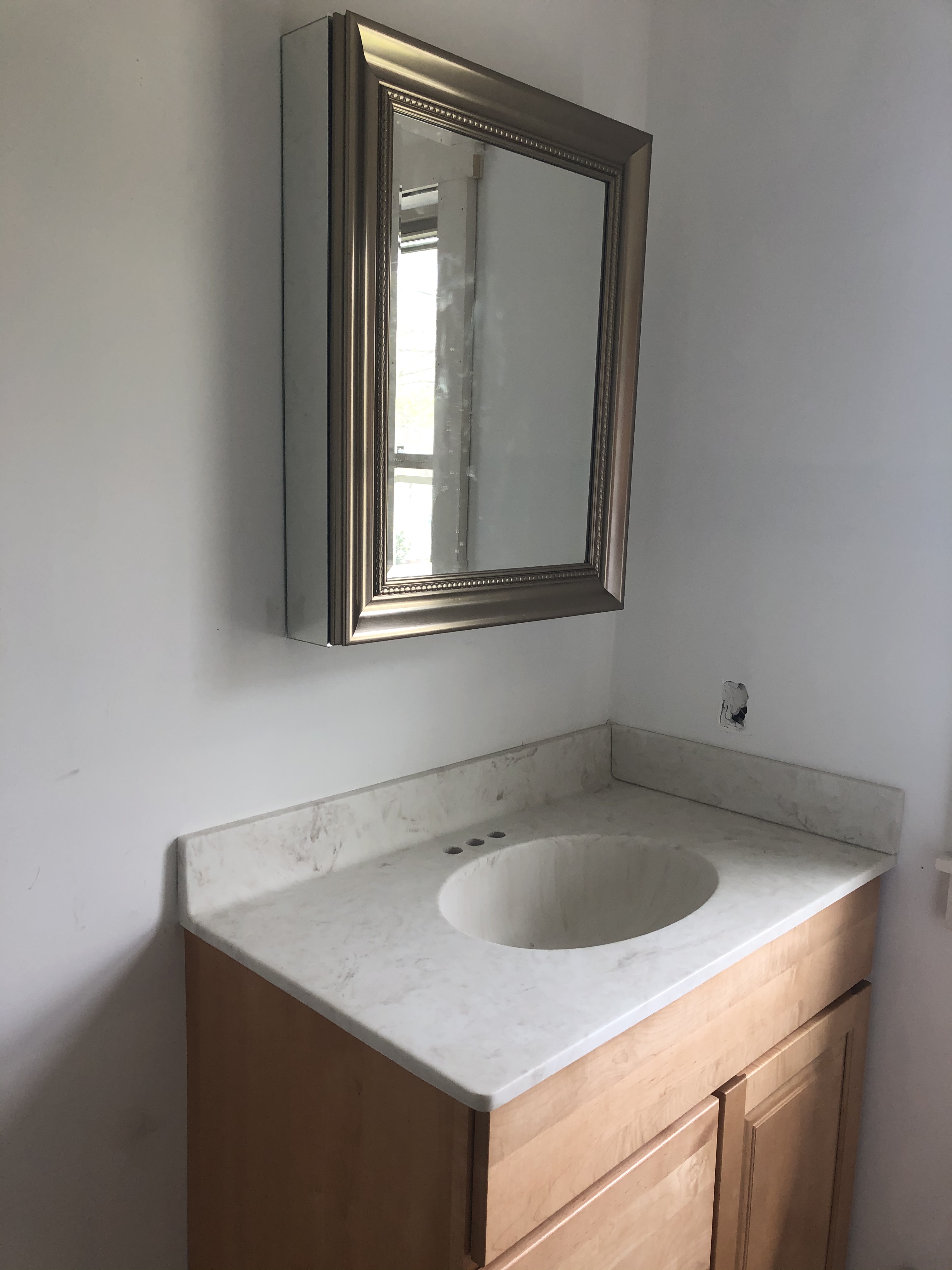 New Bathroom Sink & Cabinet