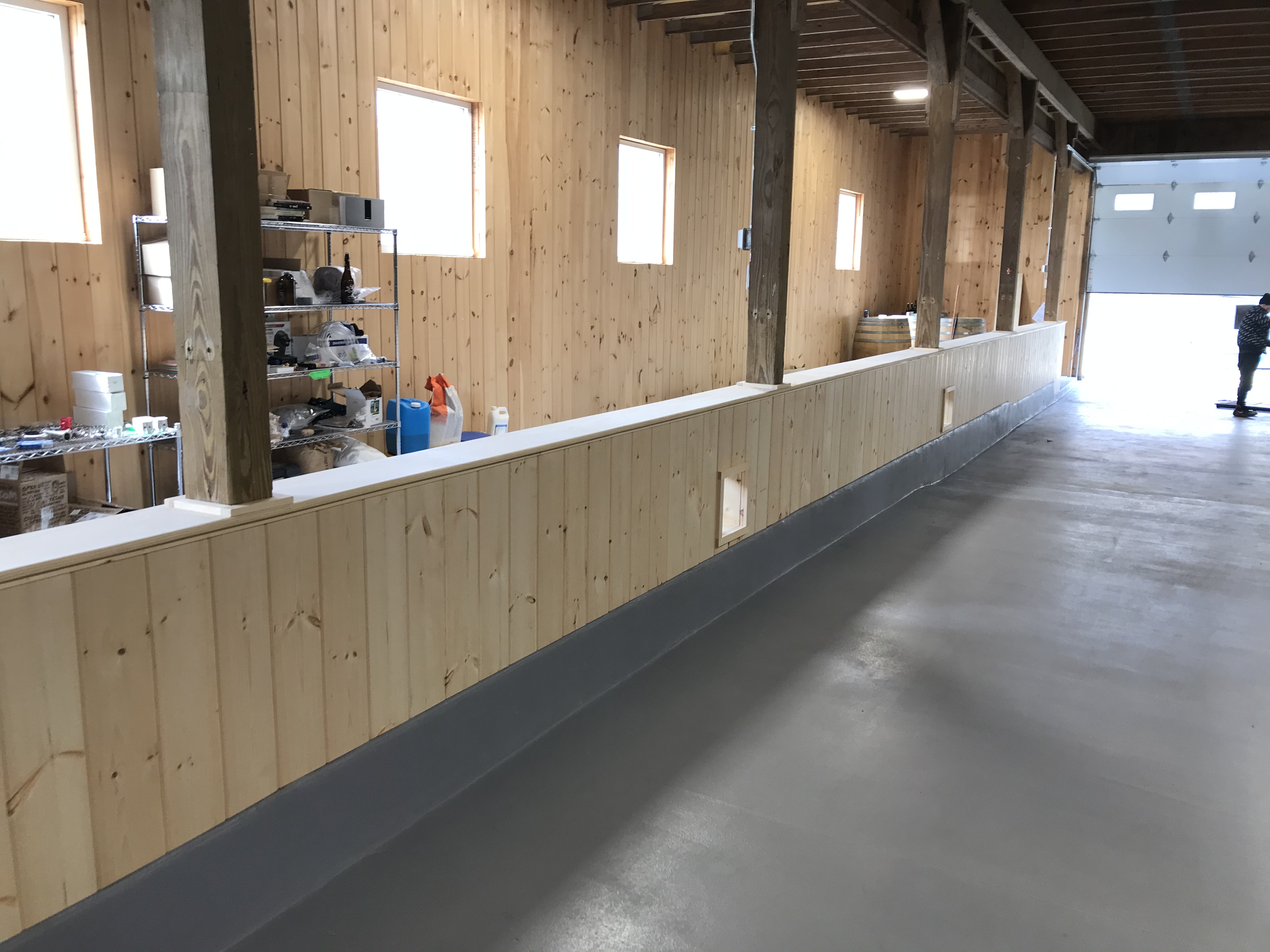 Completed Dividing Wall