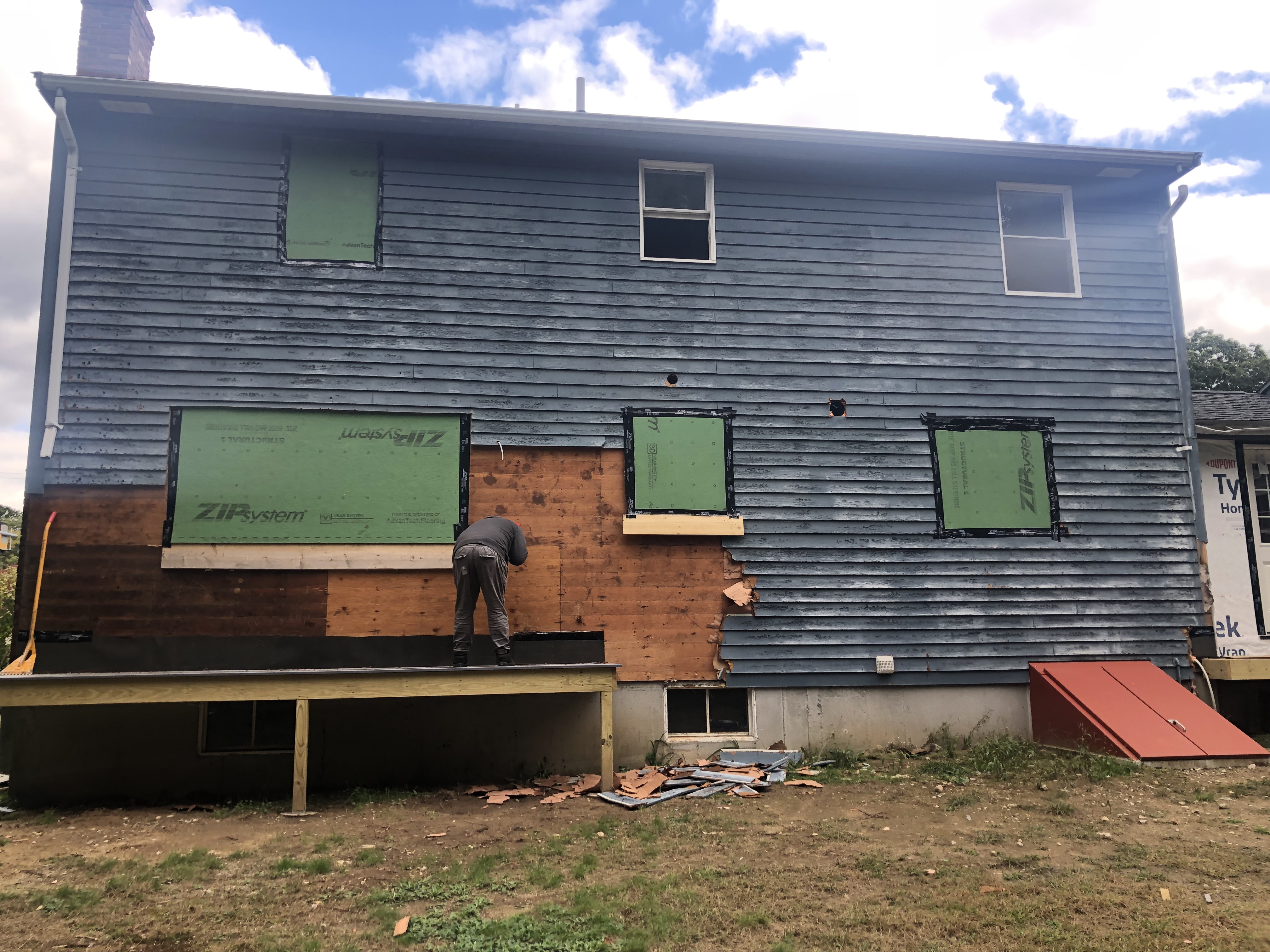 Removal of Old Siding