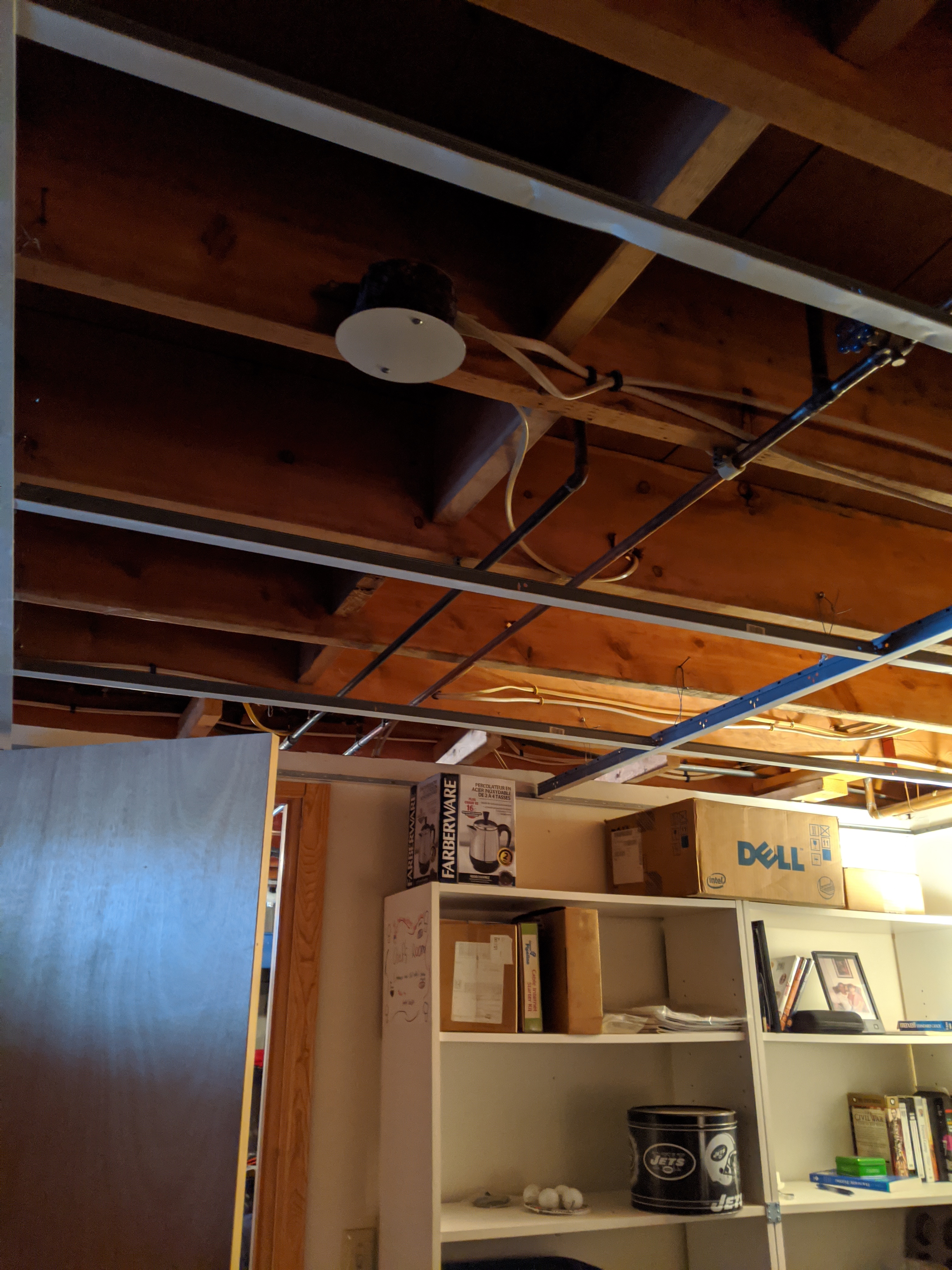 New Wiring, Drop Ceiling Frame