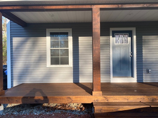 Finished Front Porch
