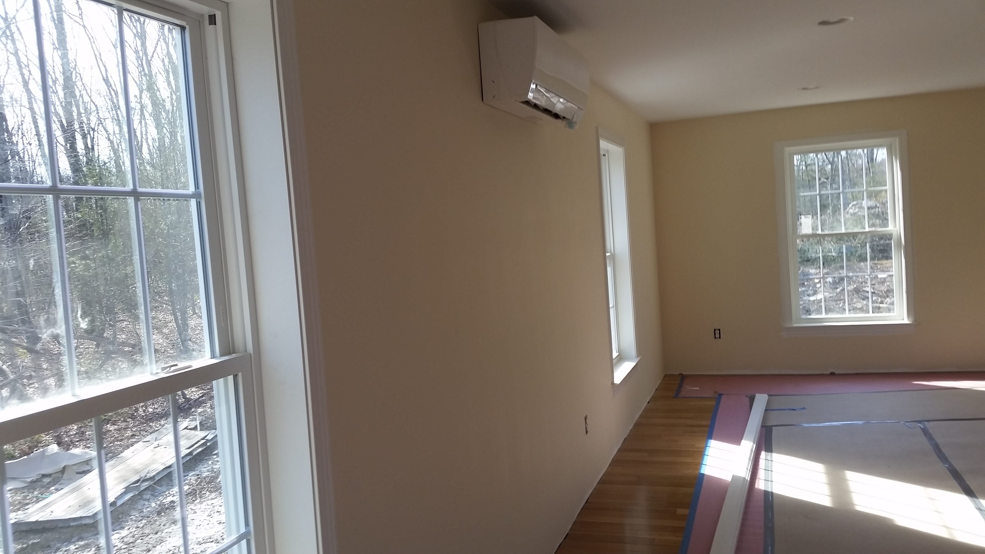 Wood Floors being installed