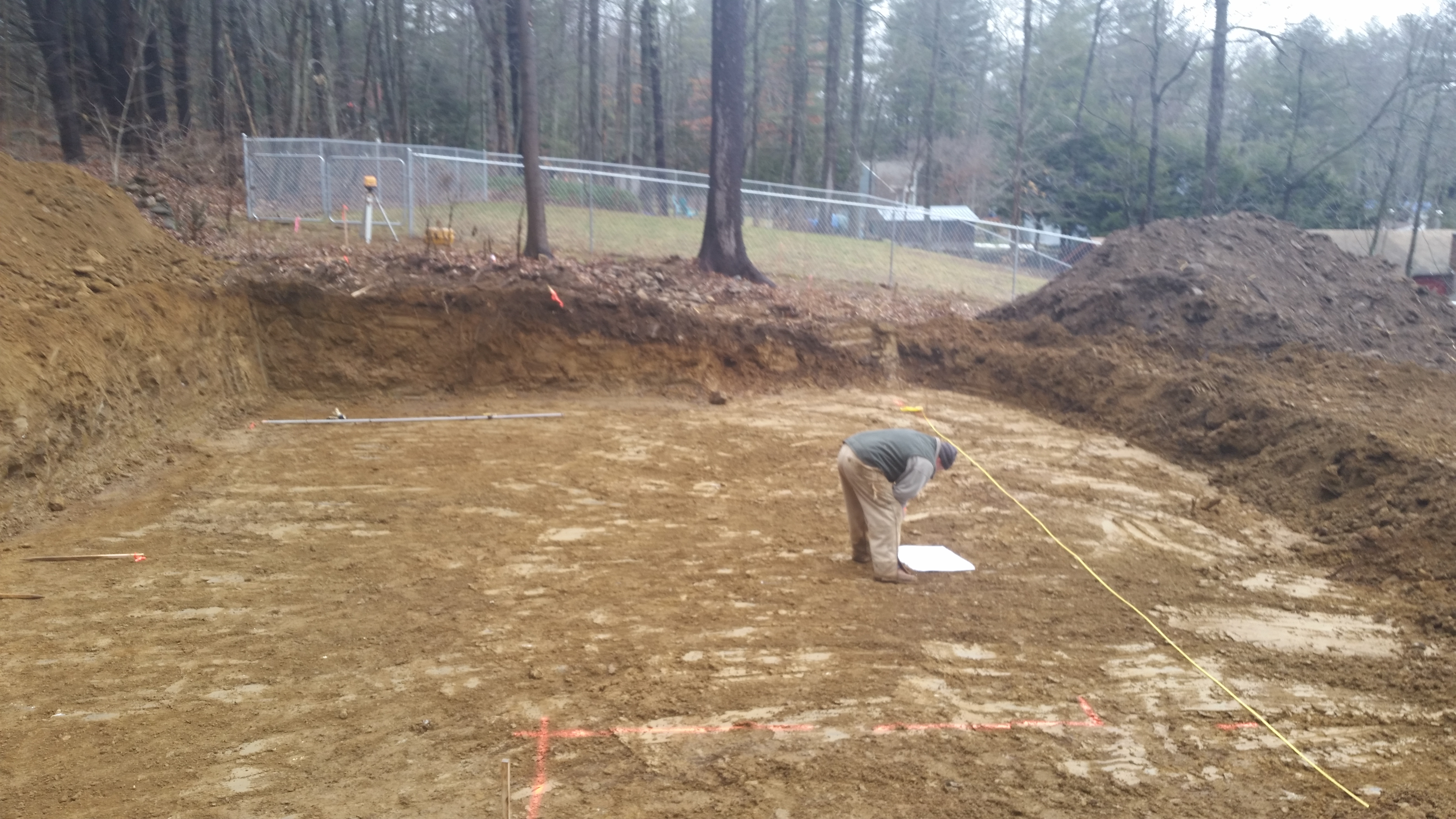Foundation excavation
