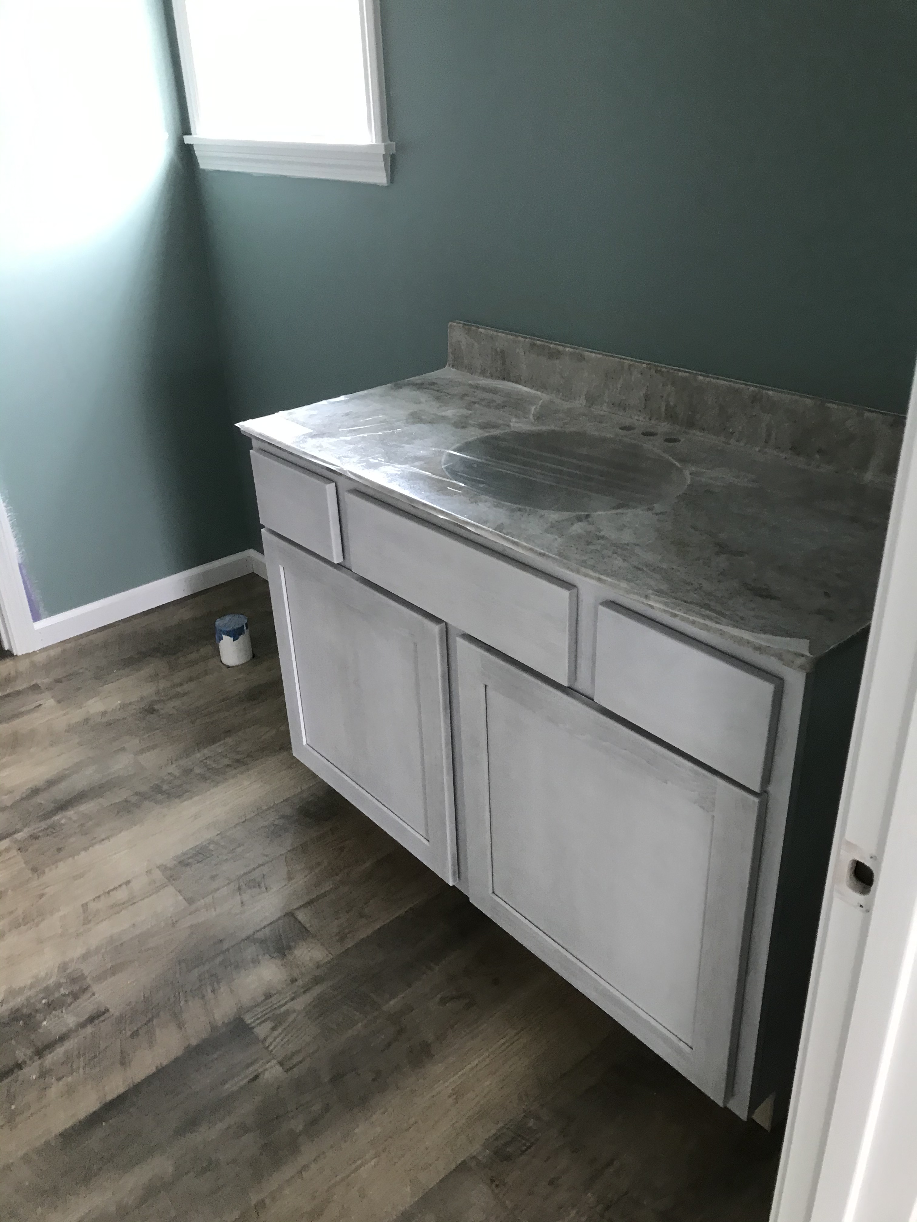 New Bathroom Vanity & Flooring