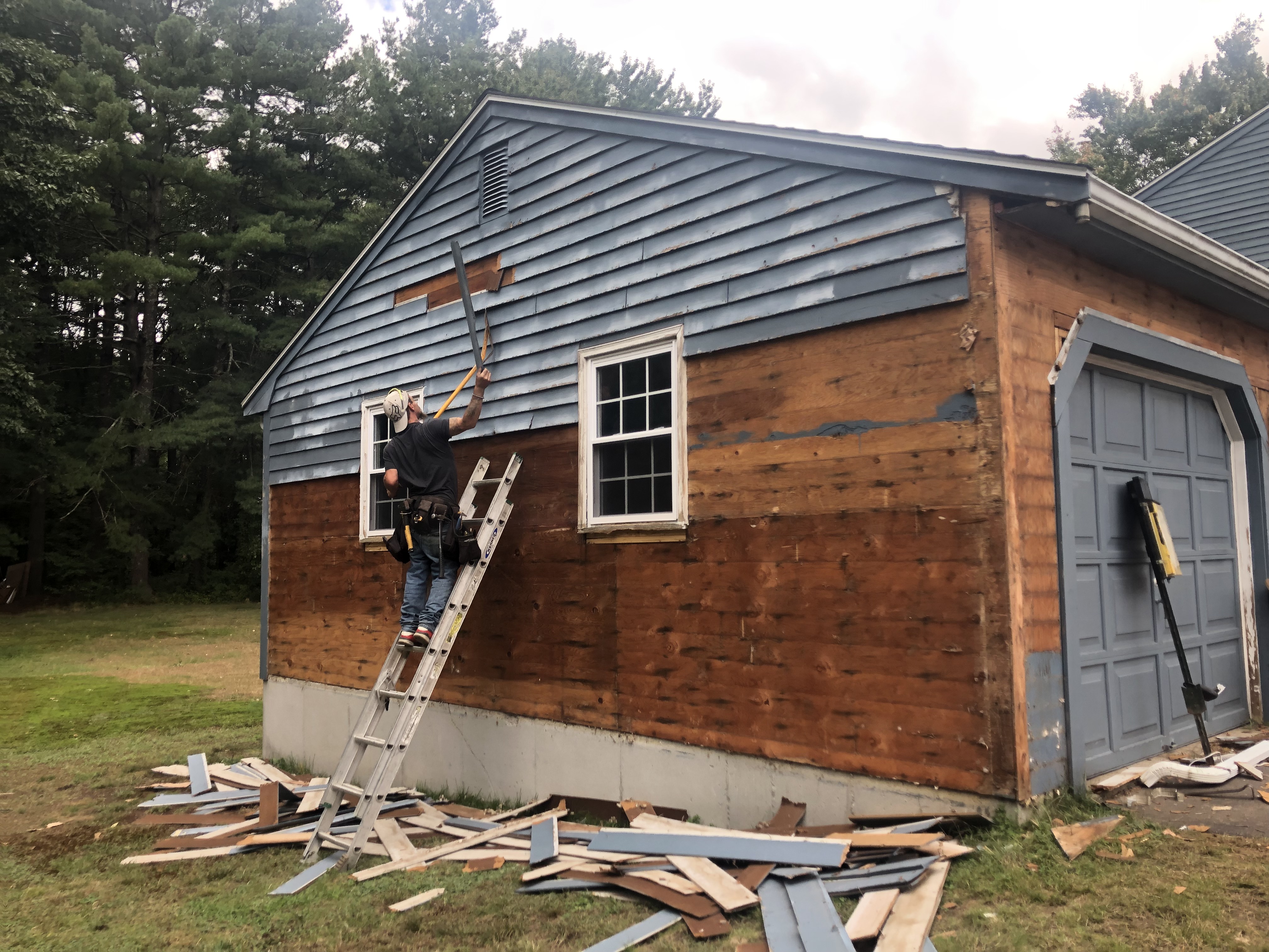Removal of Old Siding