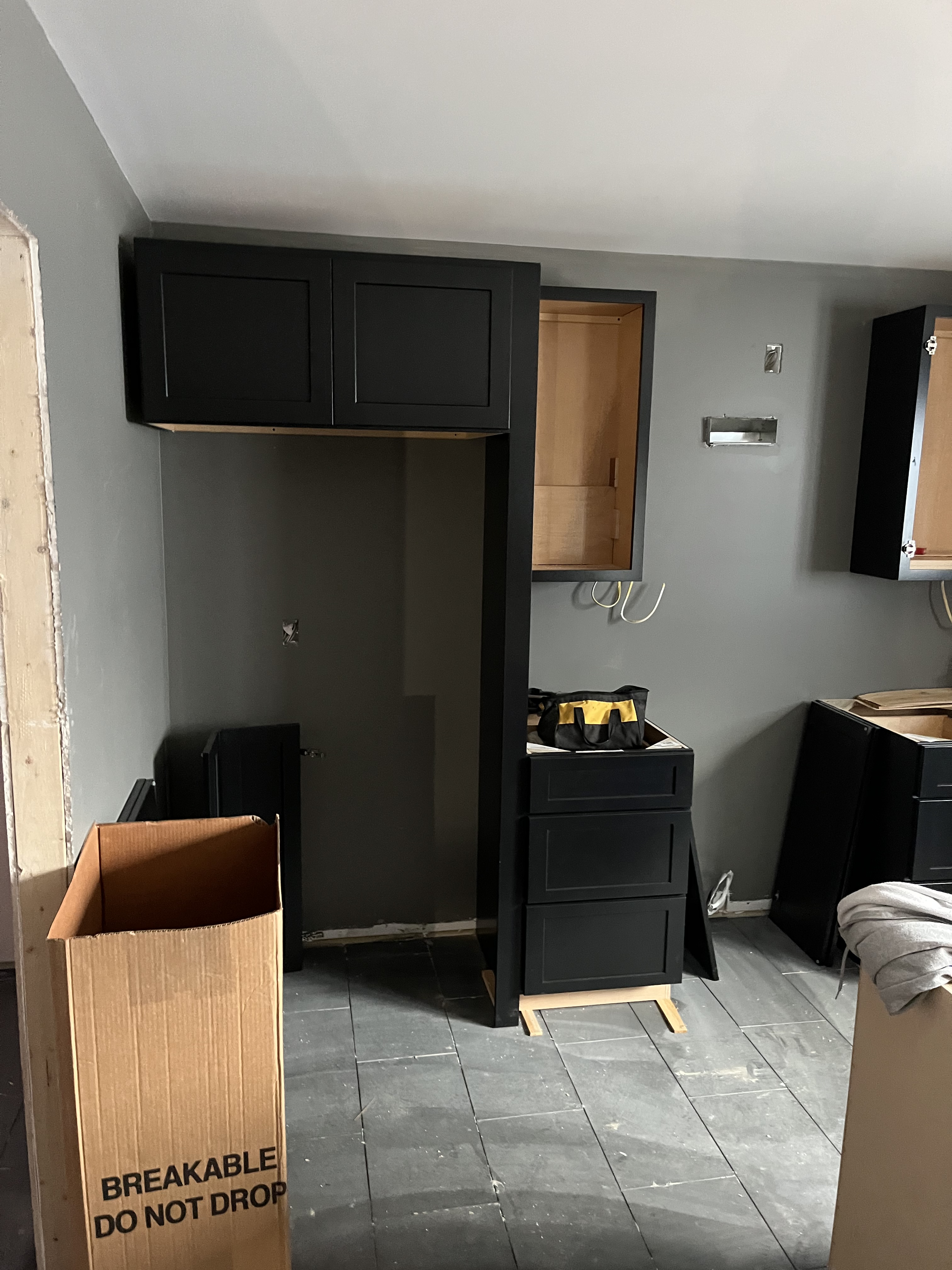 Kitchen Cabinets in Progress