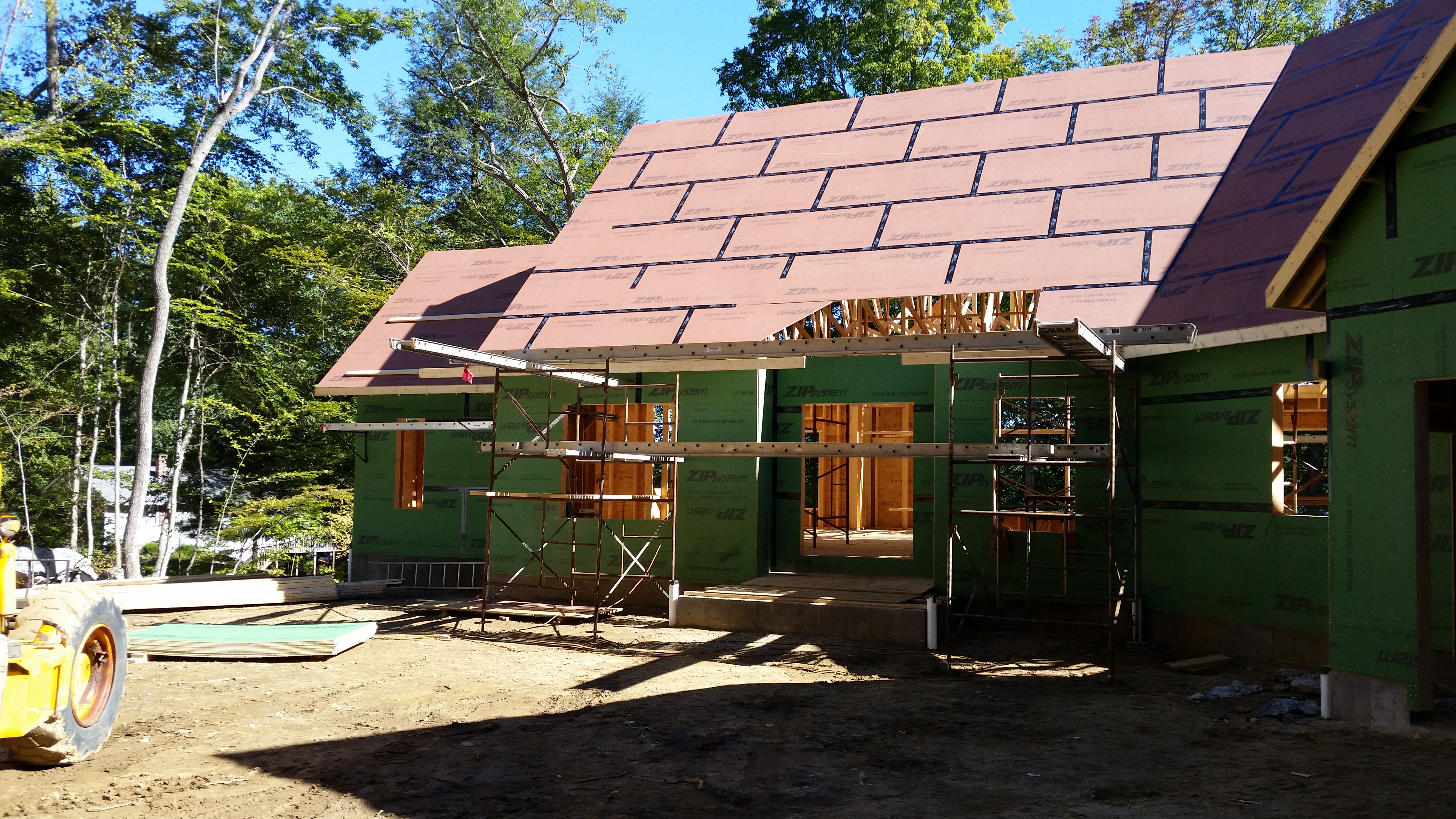 Roof begins to take shape