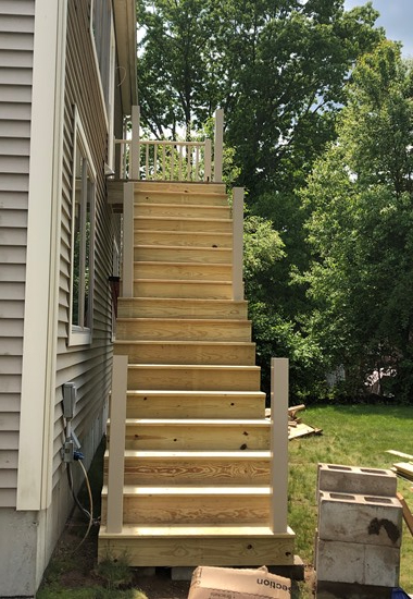 New Rear Stairs