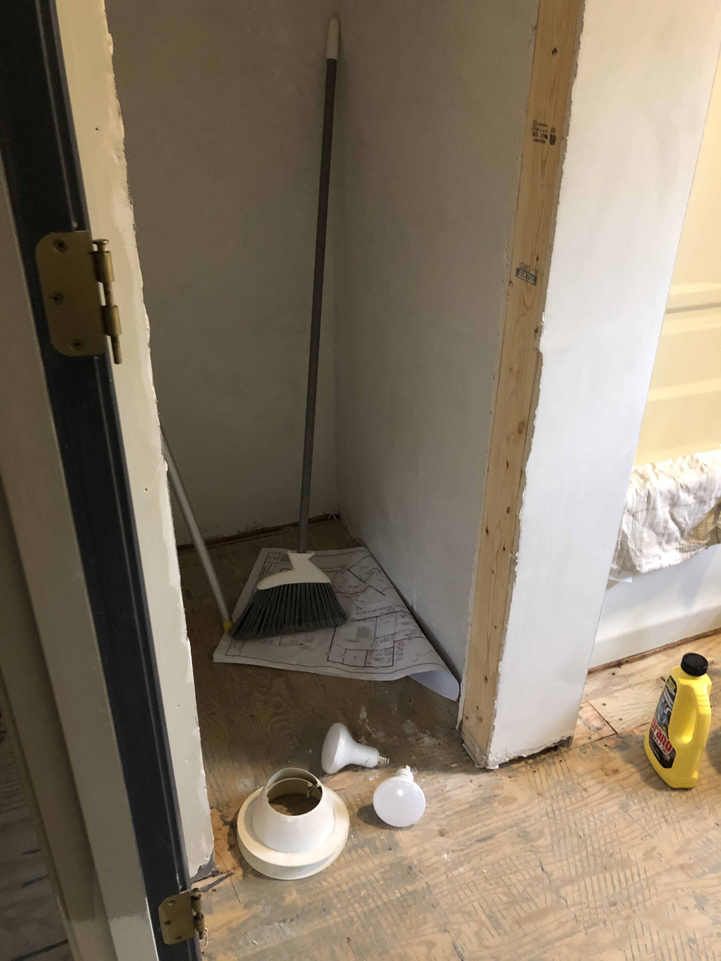 Linen Closet In Process