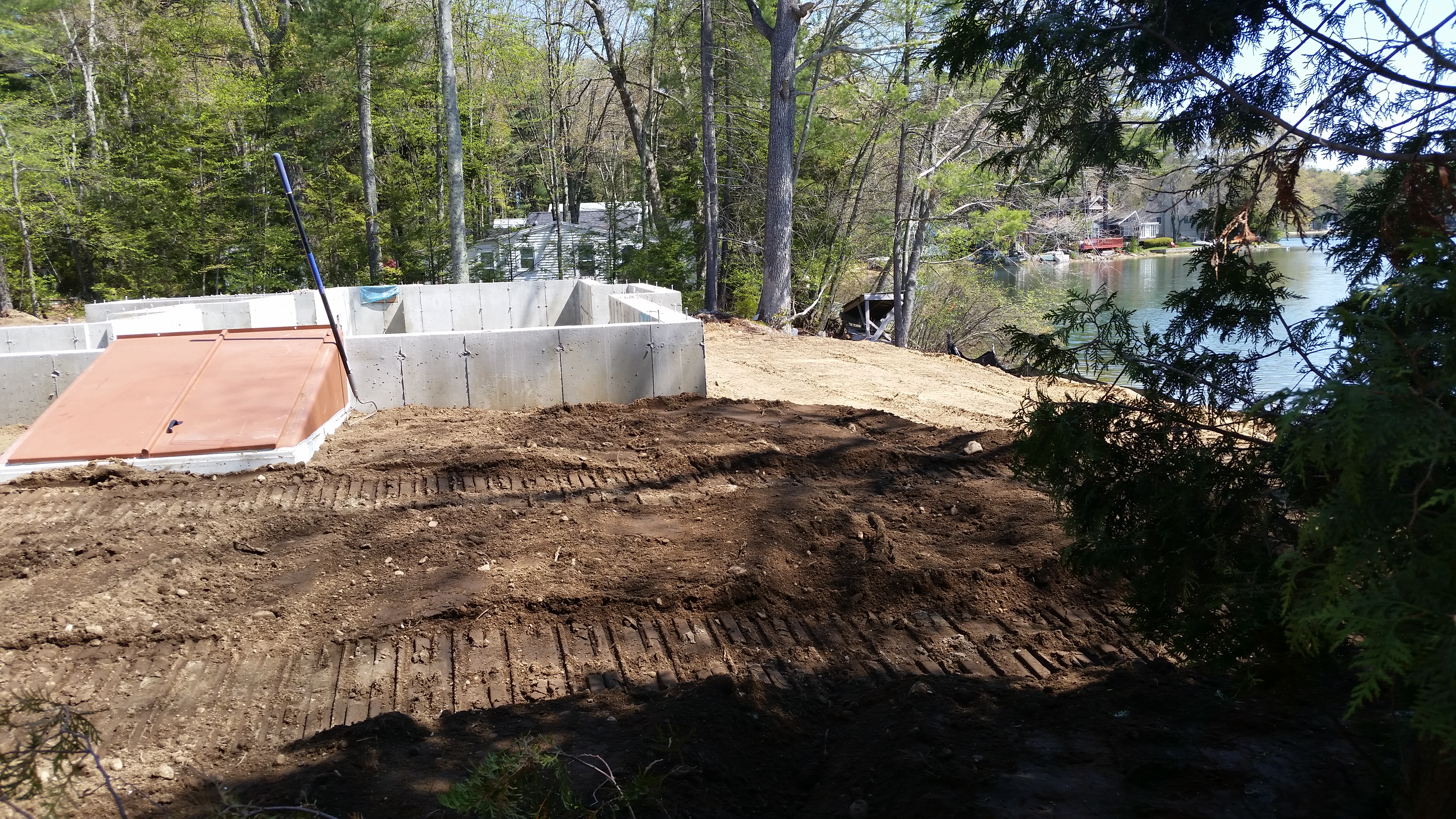 Foundation back-filled