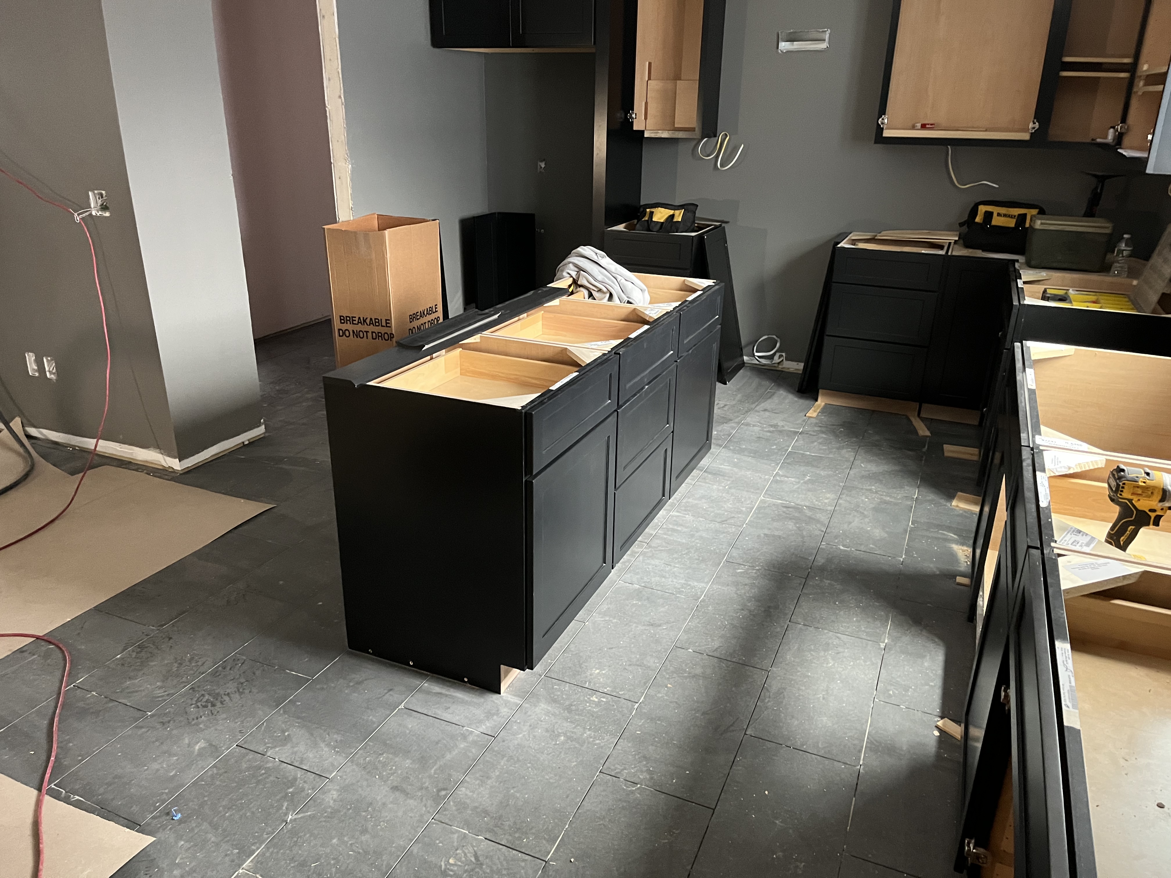 Kitchen Cabinets in Progress