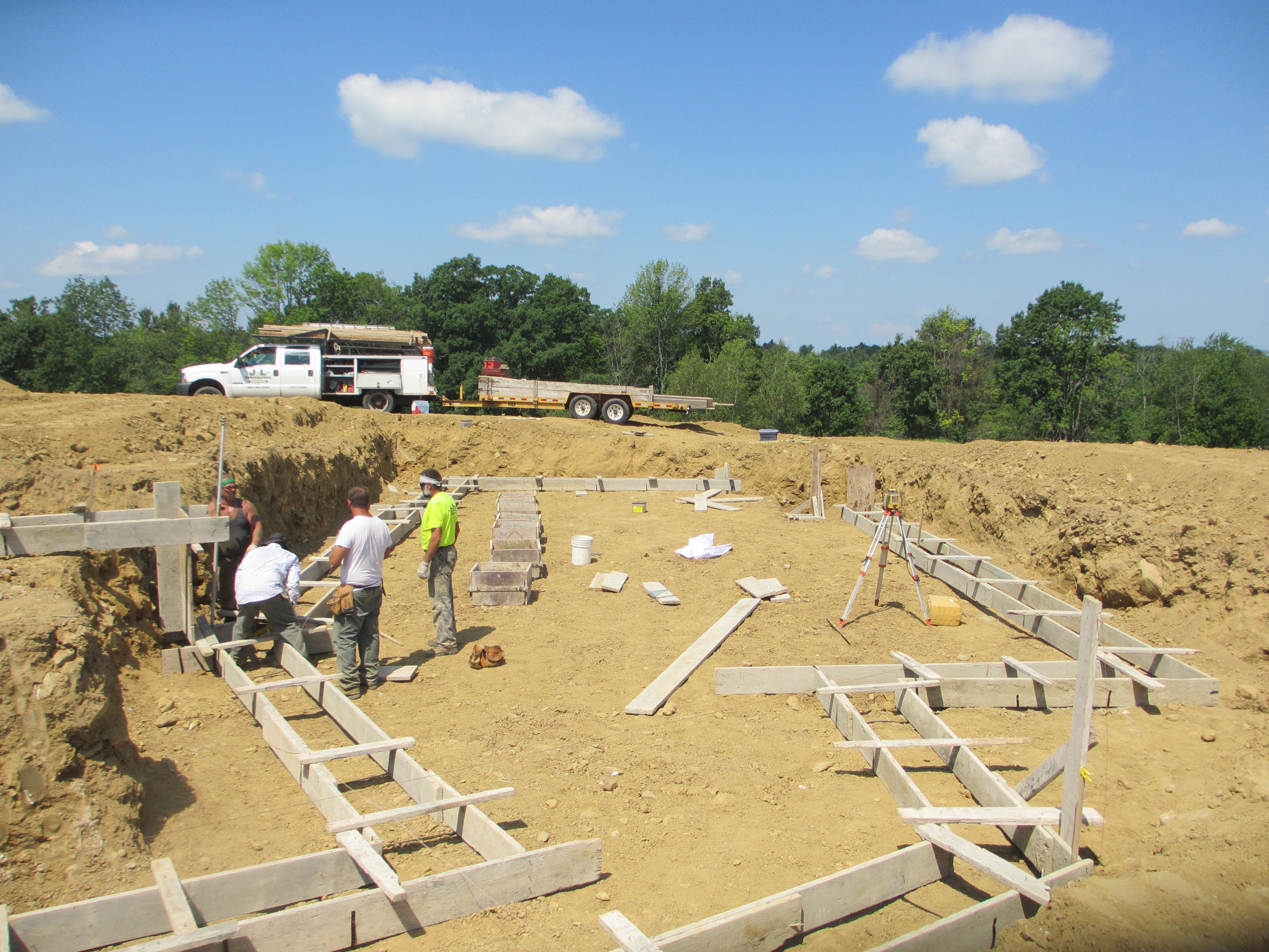 Concrete Forms placed