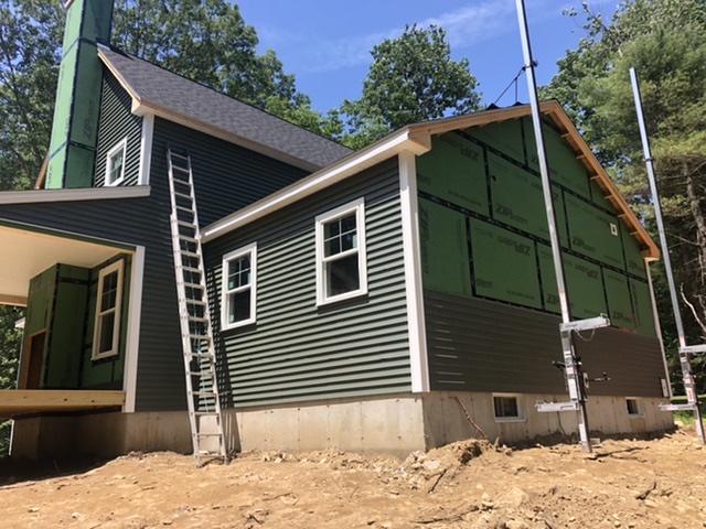 Siding in Progress