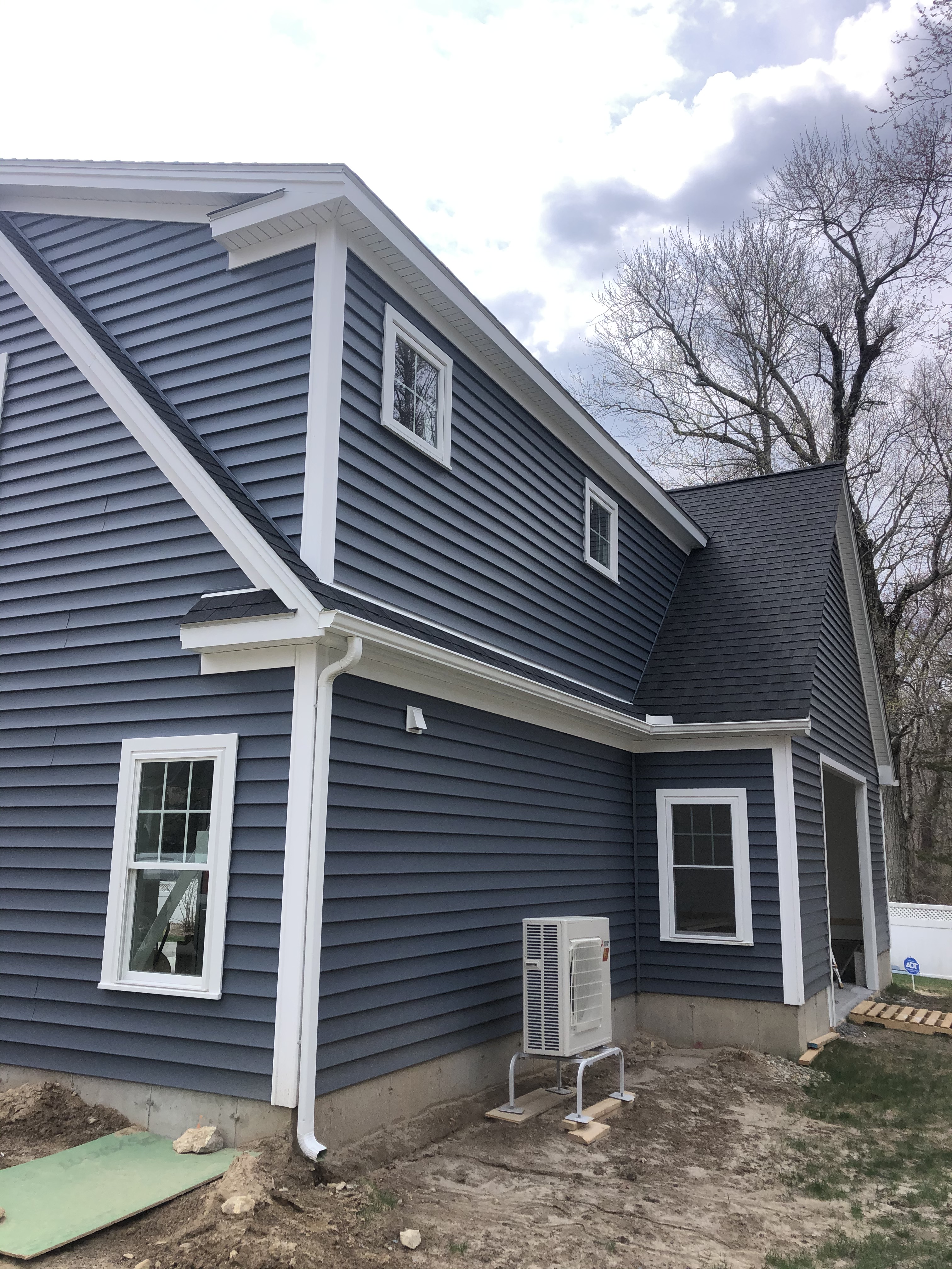 Back of Garage, HVAC Unit