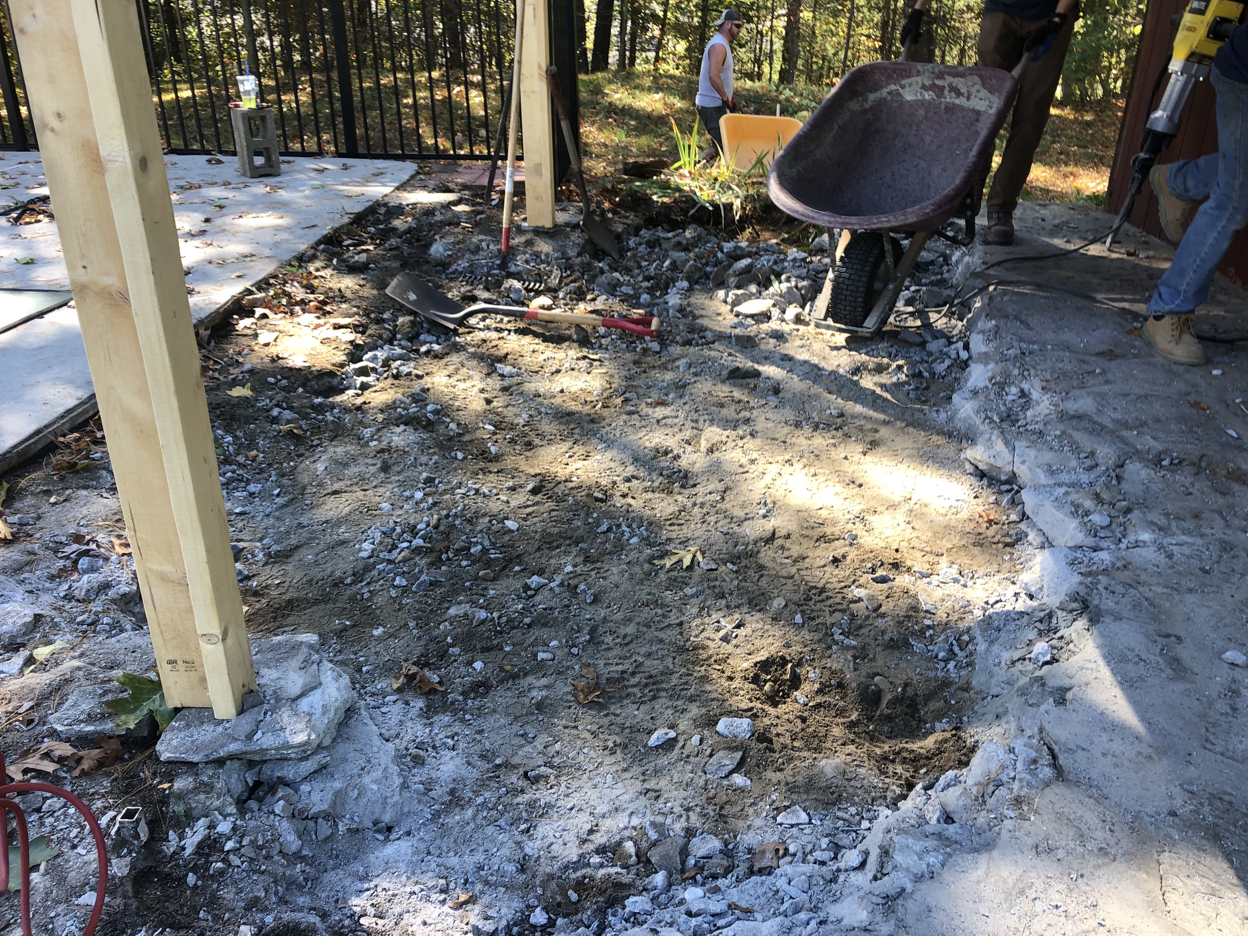 Old Cement Floor Demolition