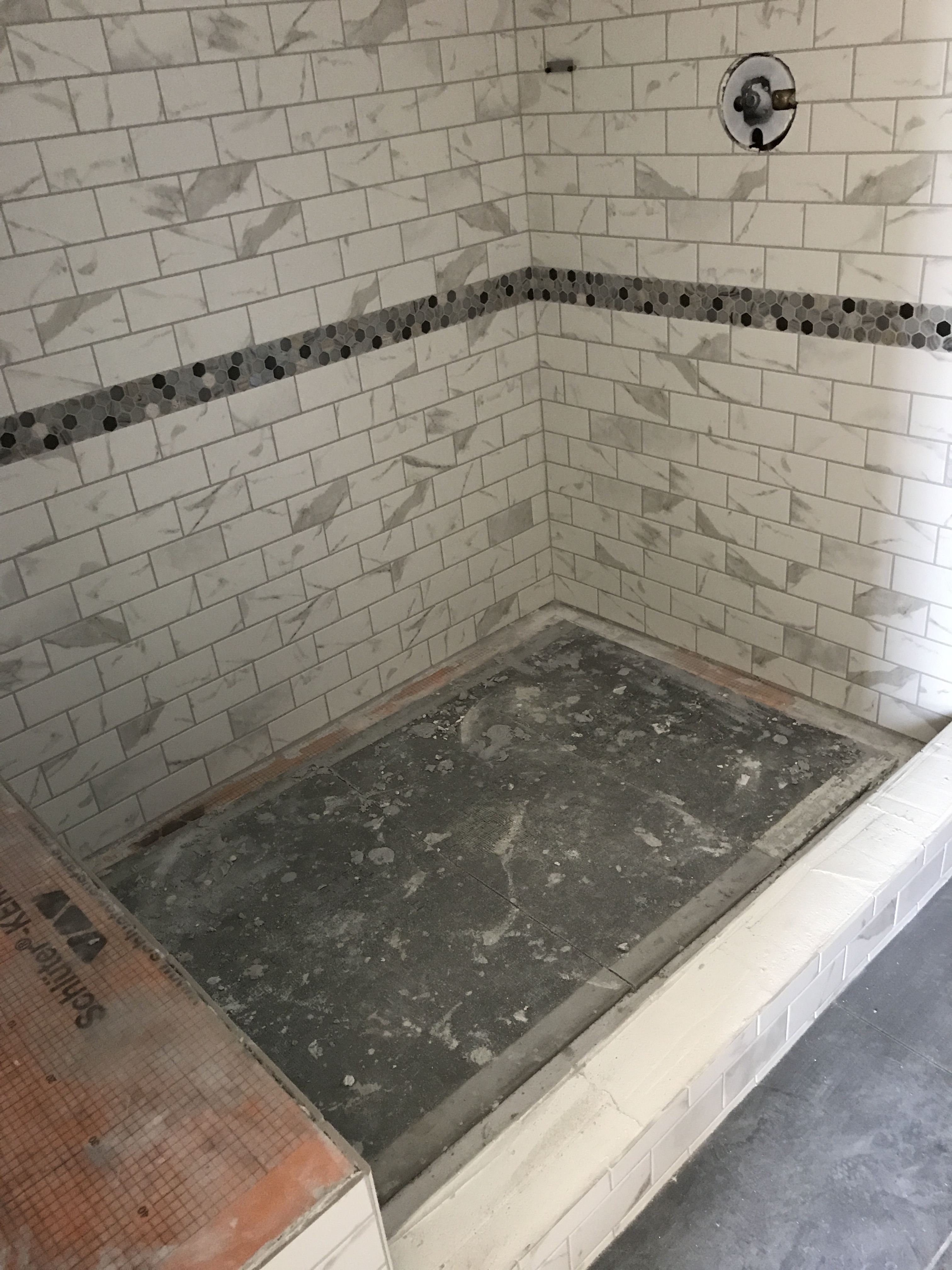 Tile shower