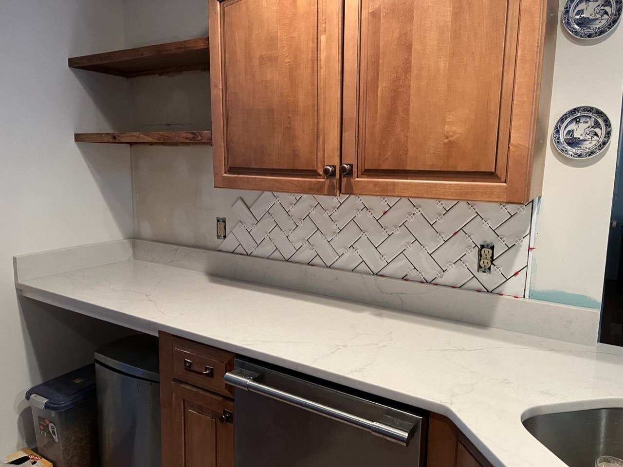 Kitchen Tile in Process