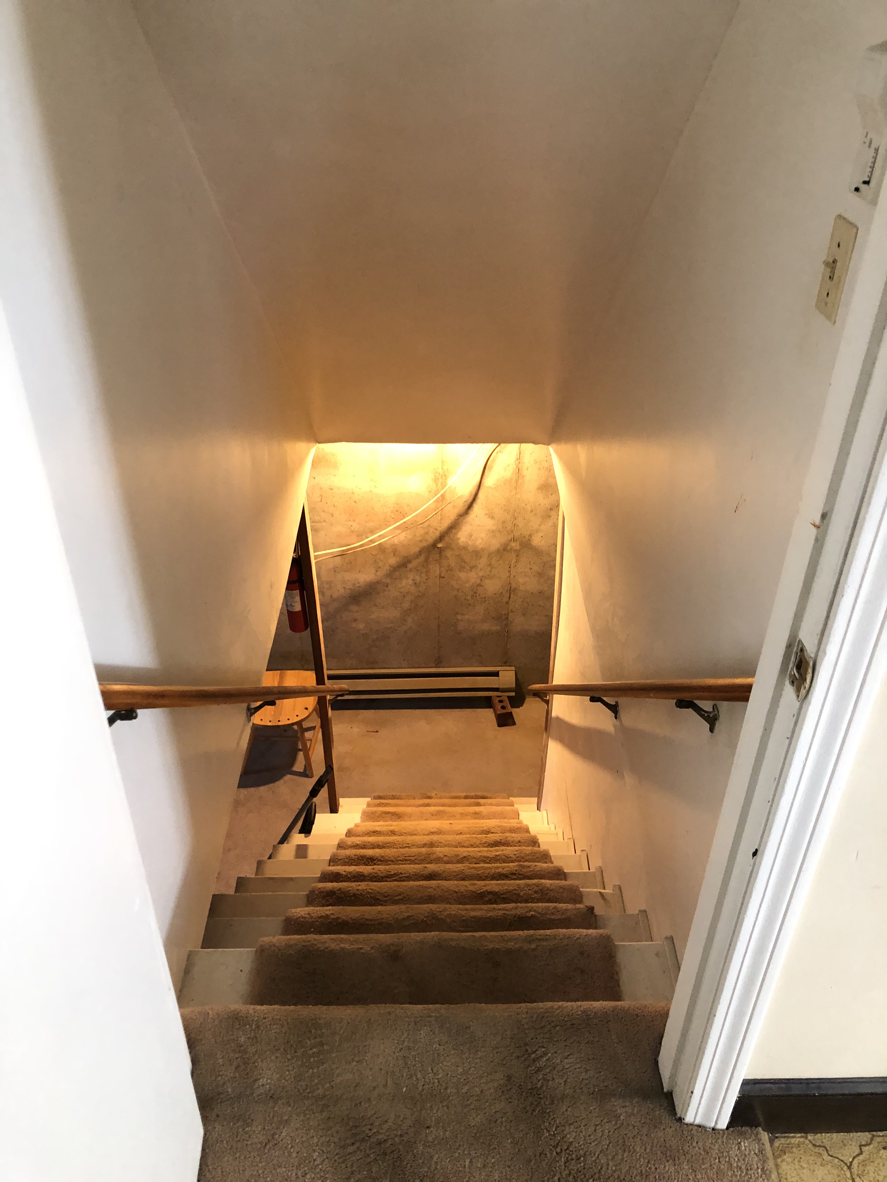 Basement Stairs - Before