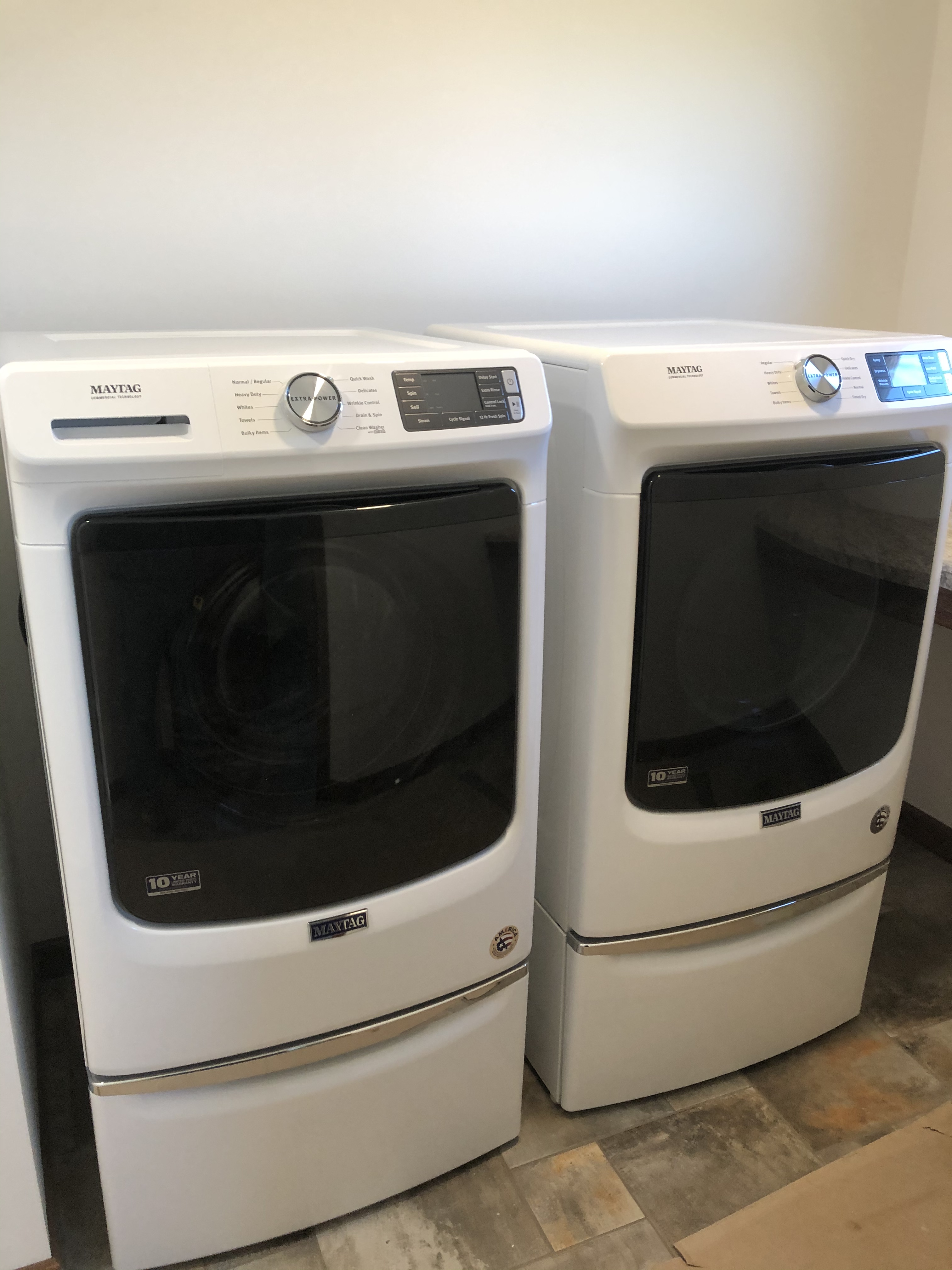 New Washer and Dryer