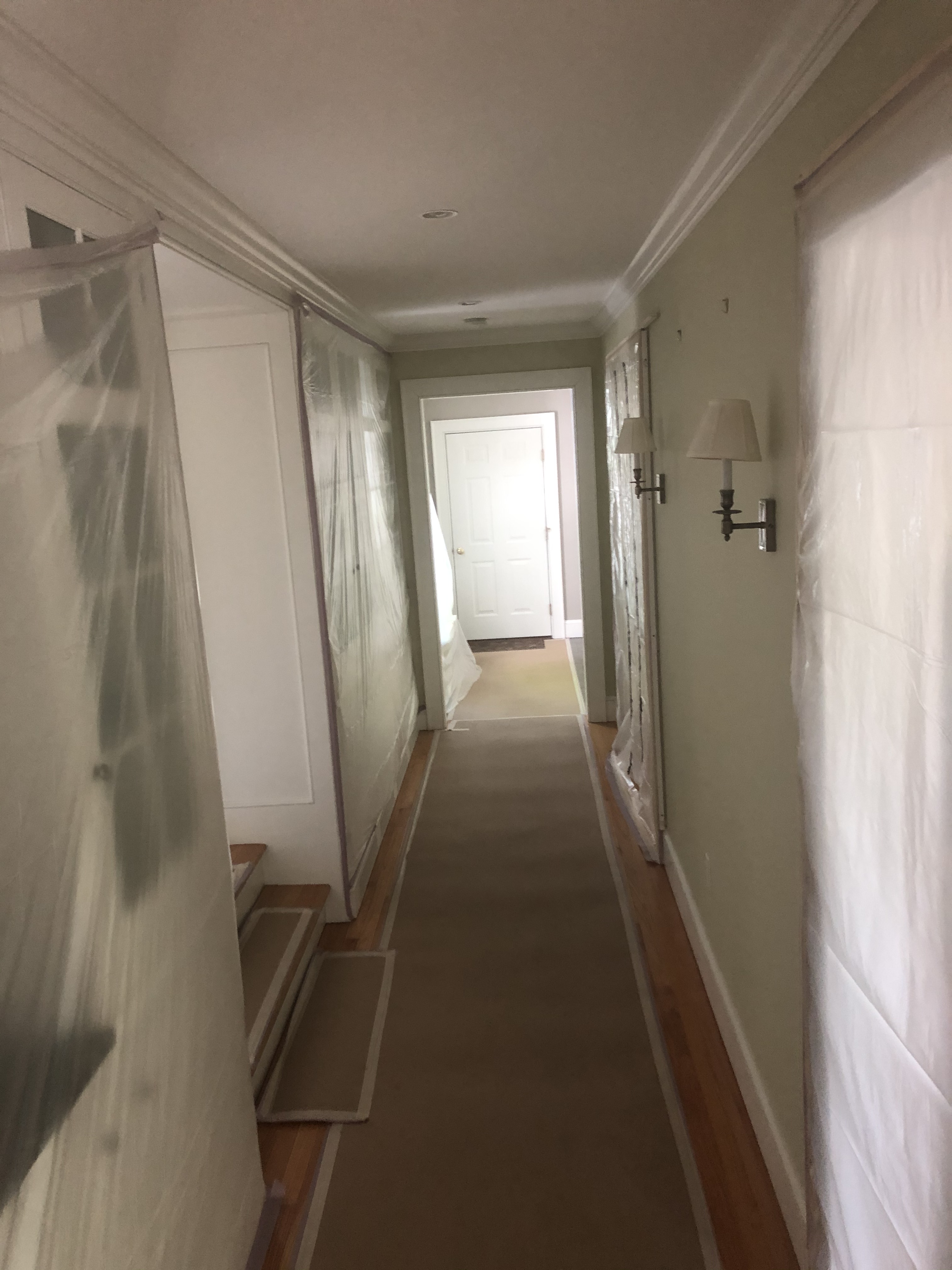 Hallway in progress