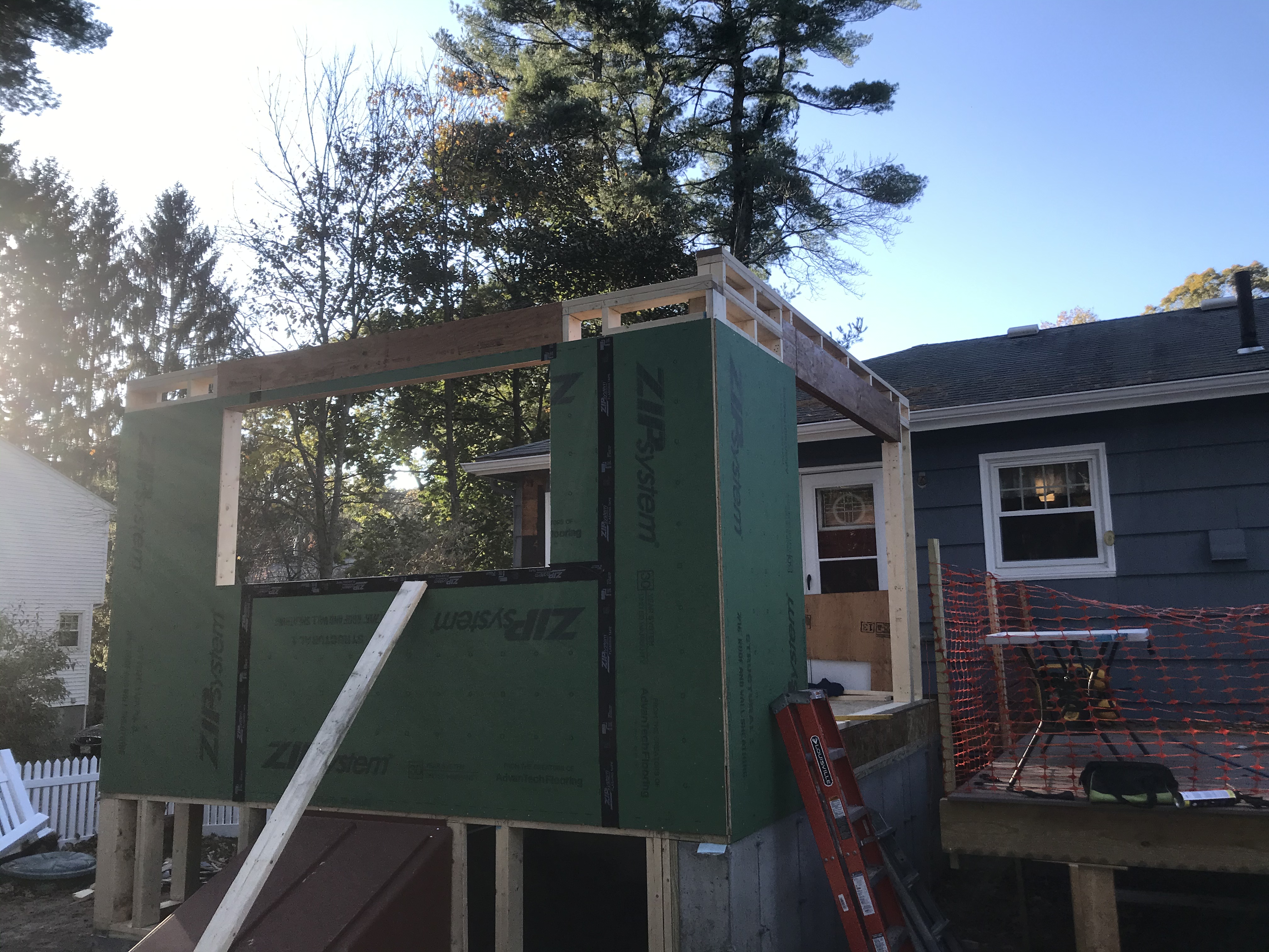 Addition Walls Going Up