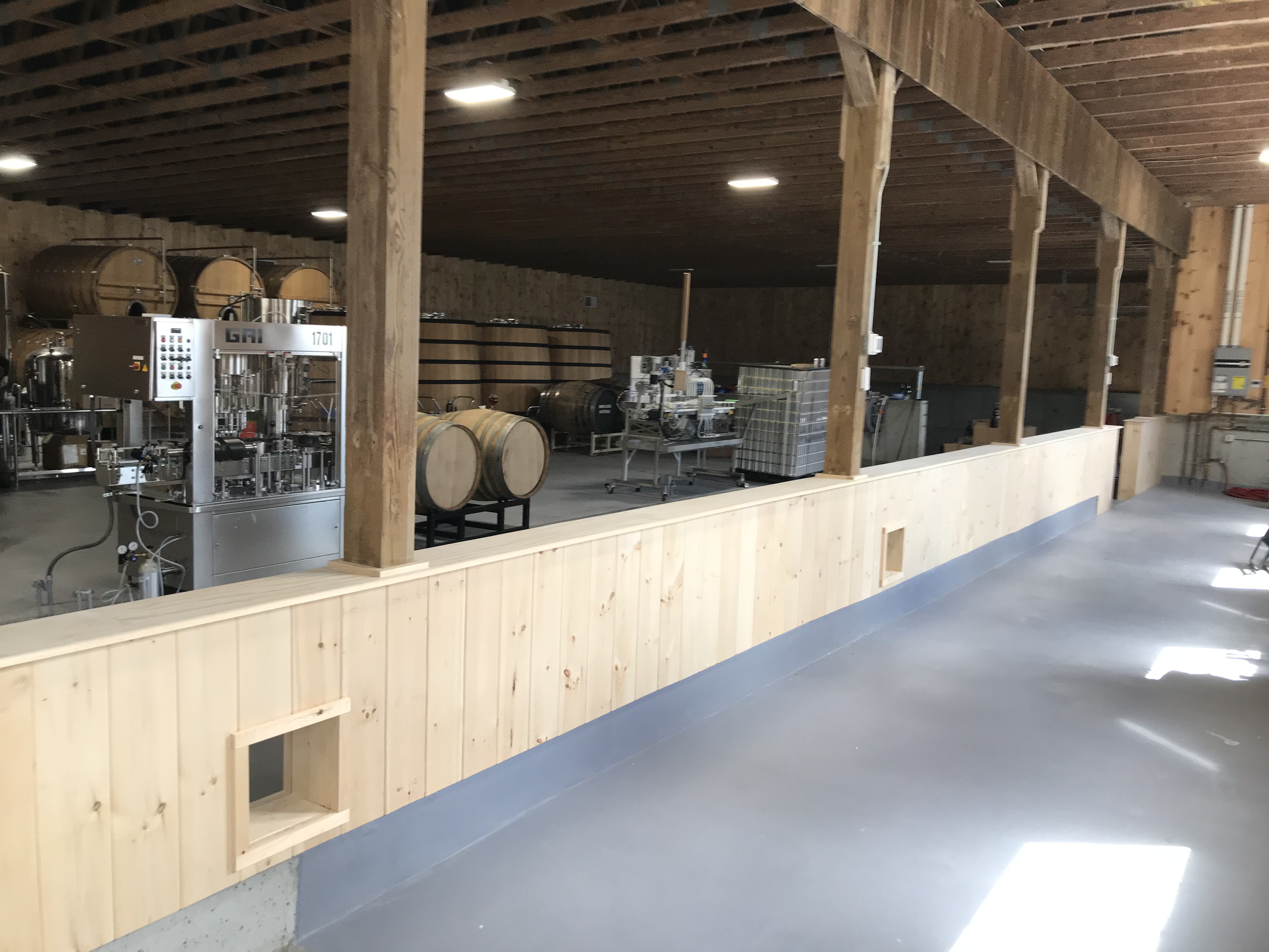 Completed Dividing Wall