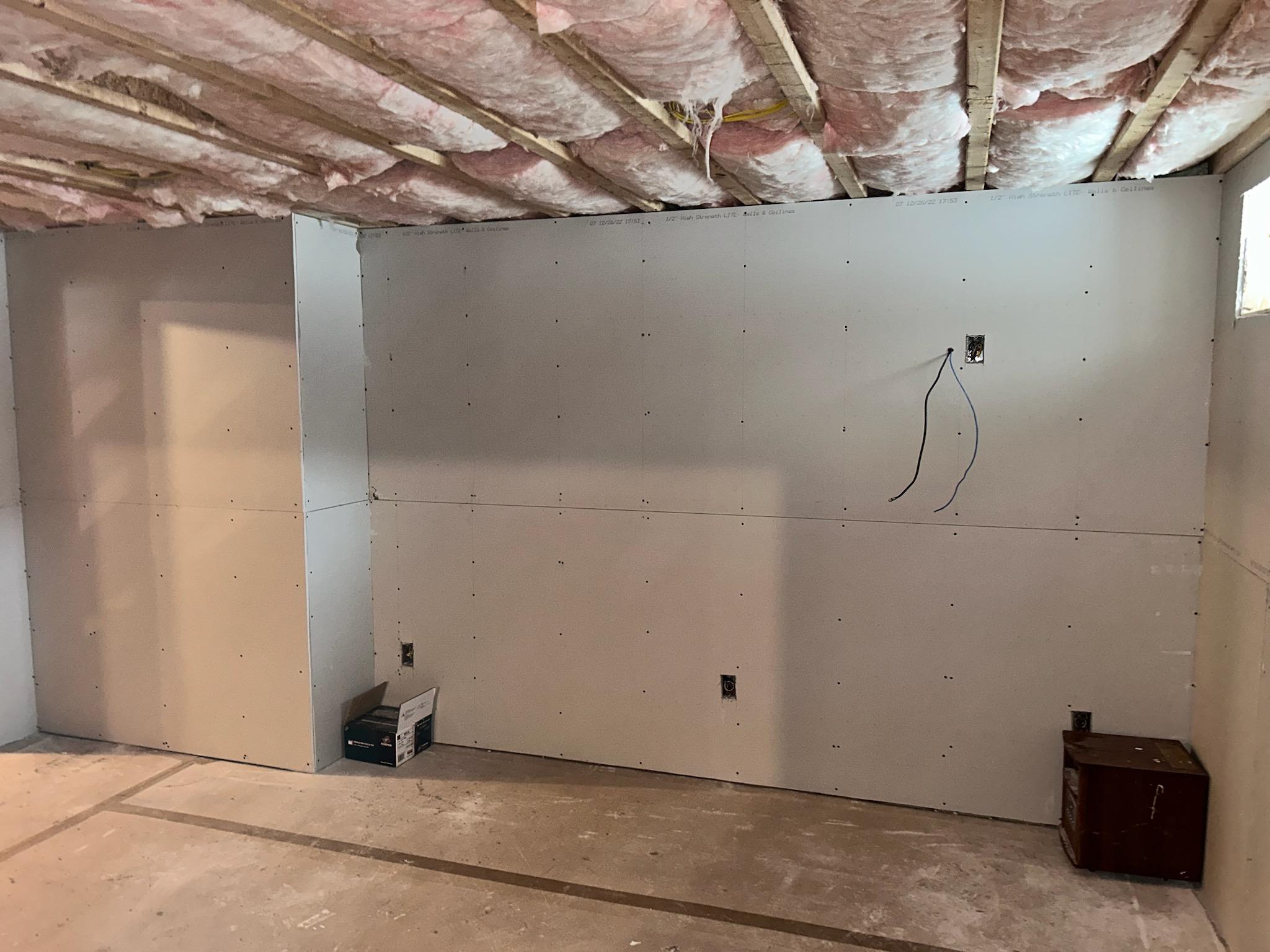 New Sheetrock / Electrical