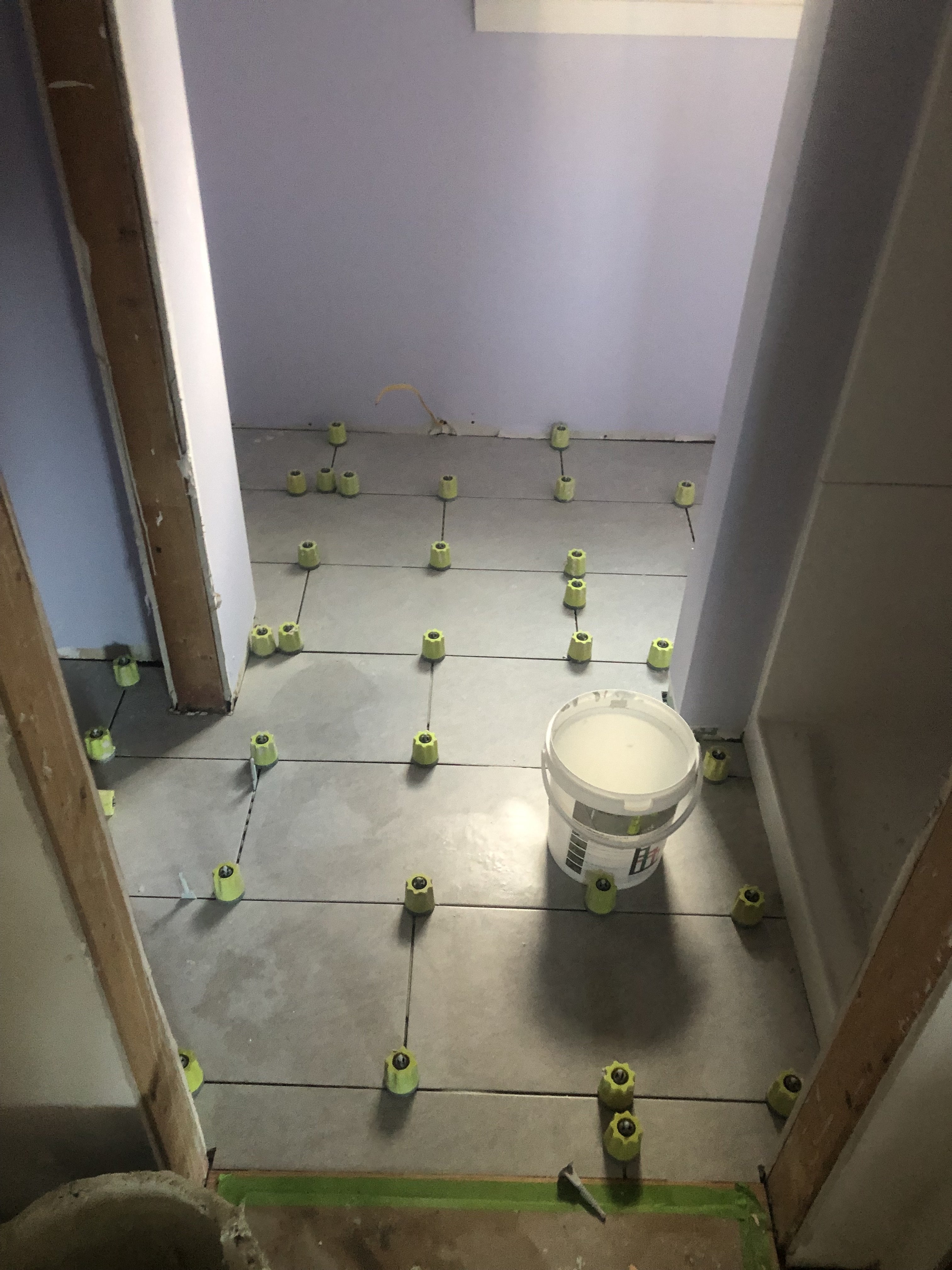 Bathroom Tile In Process