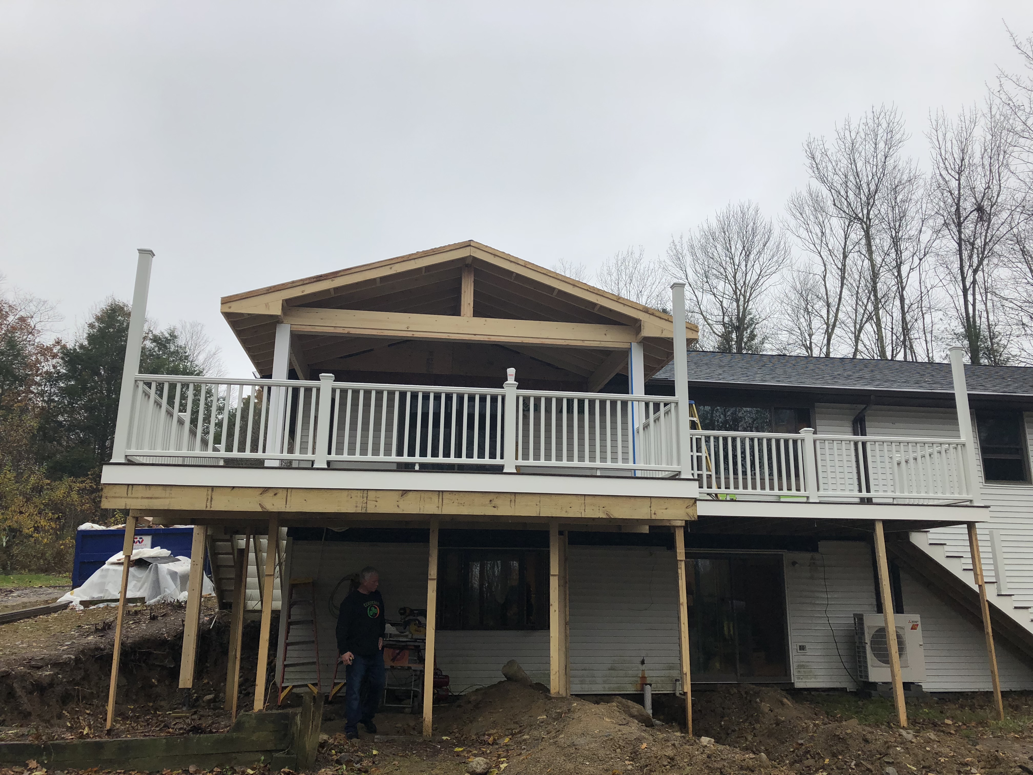 New Railing on the deck