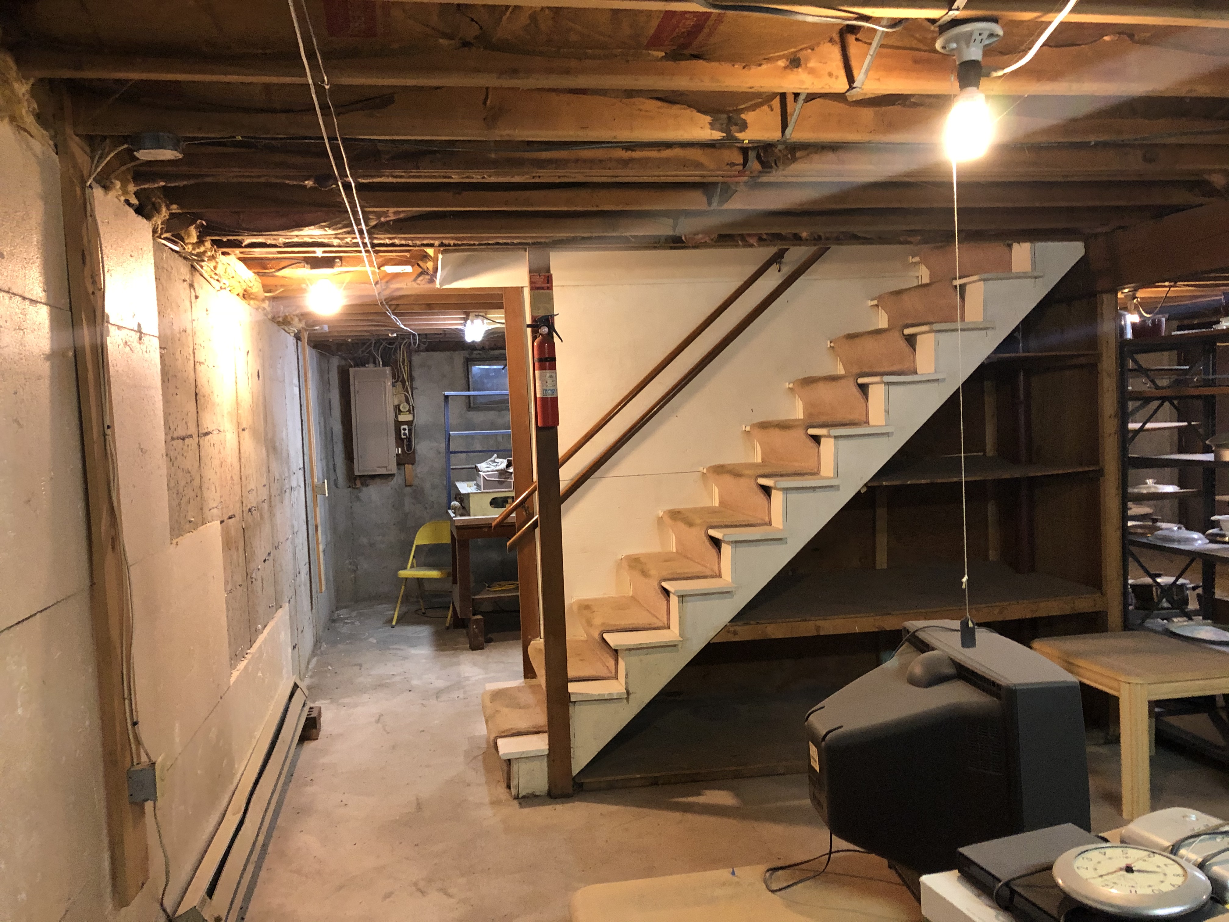 Basement Stairs - Before