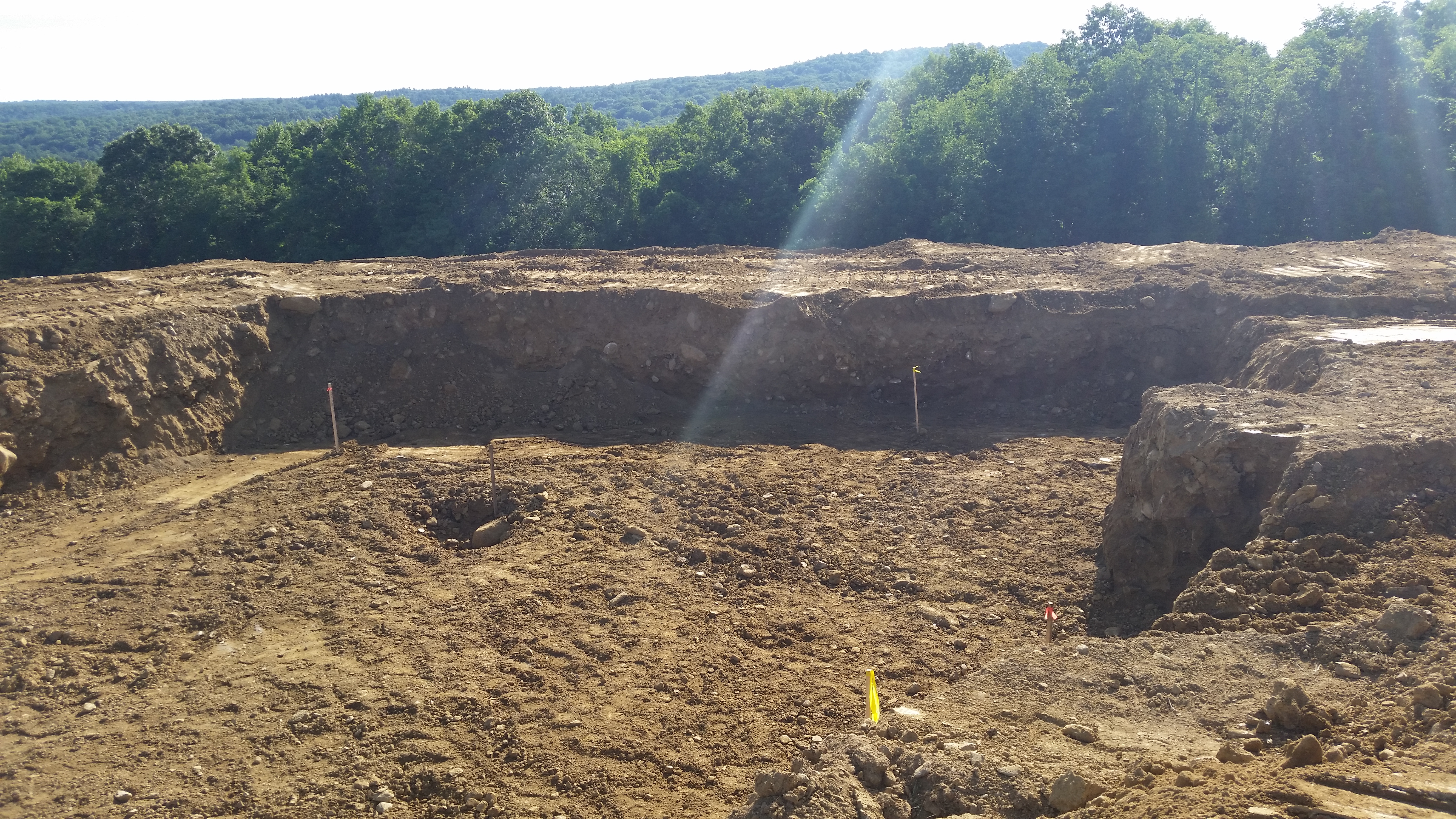 Excavation of foundation