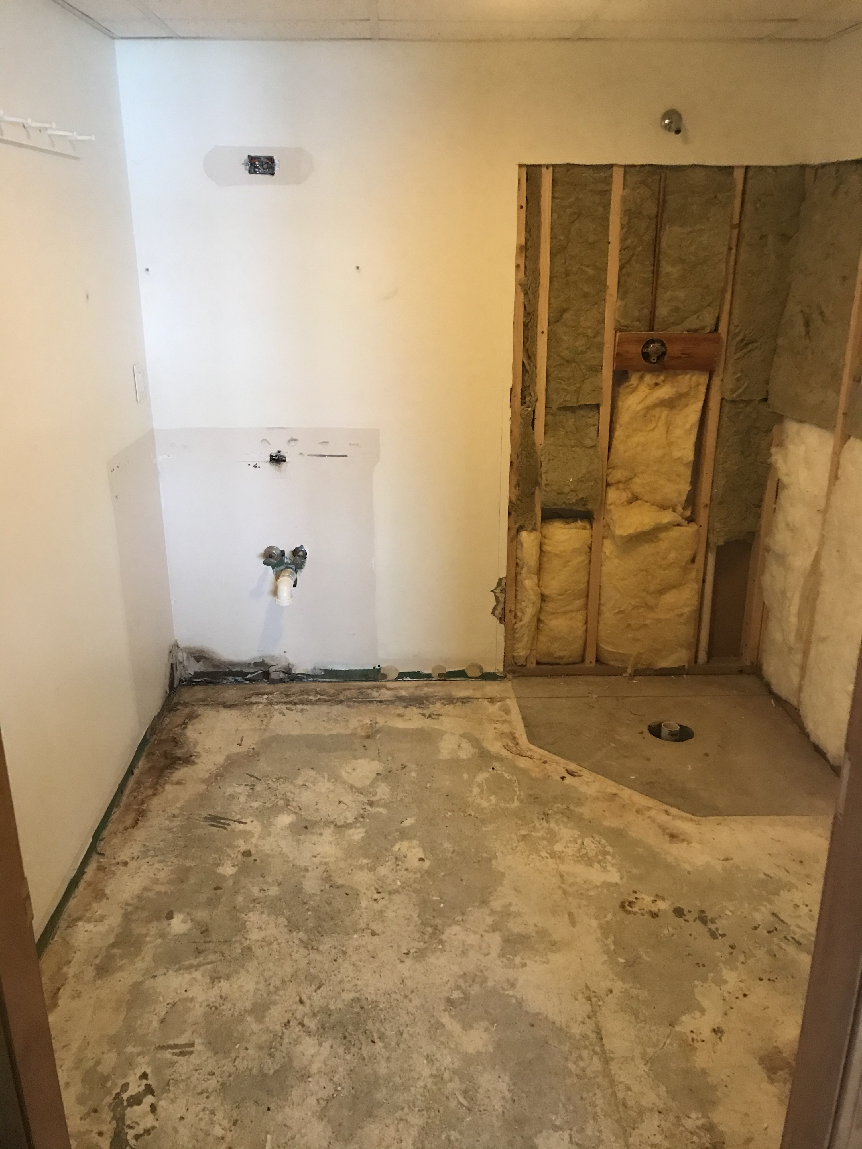 Old Bathroom Flooring Removed