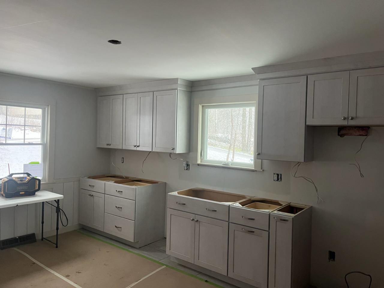 Kitchen Cabinets in Process