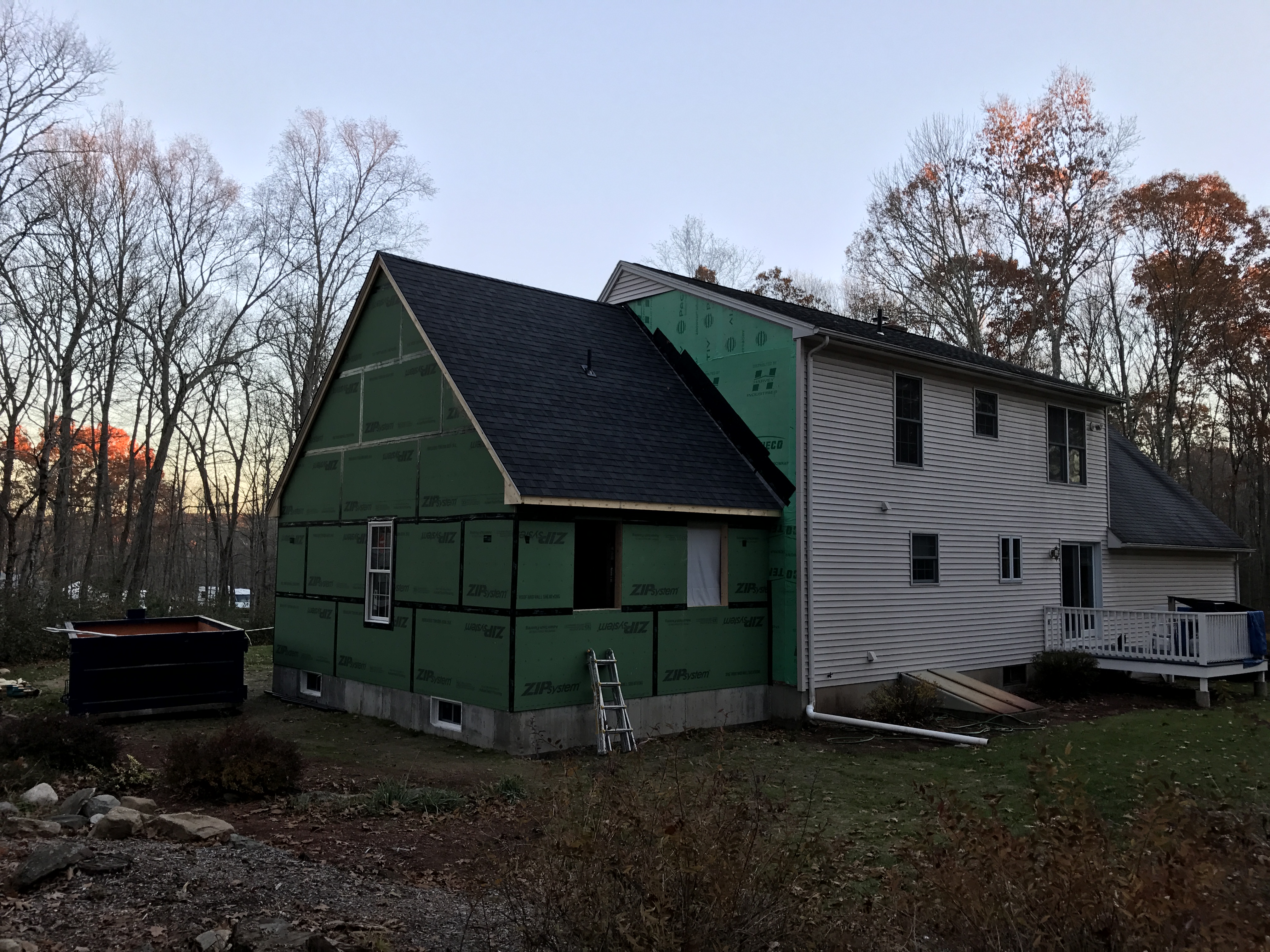 Roofing is installed