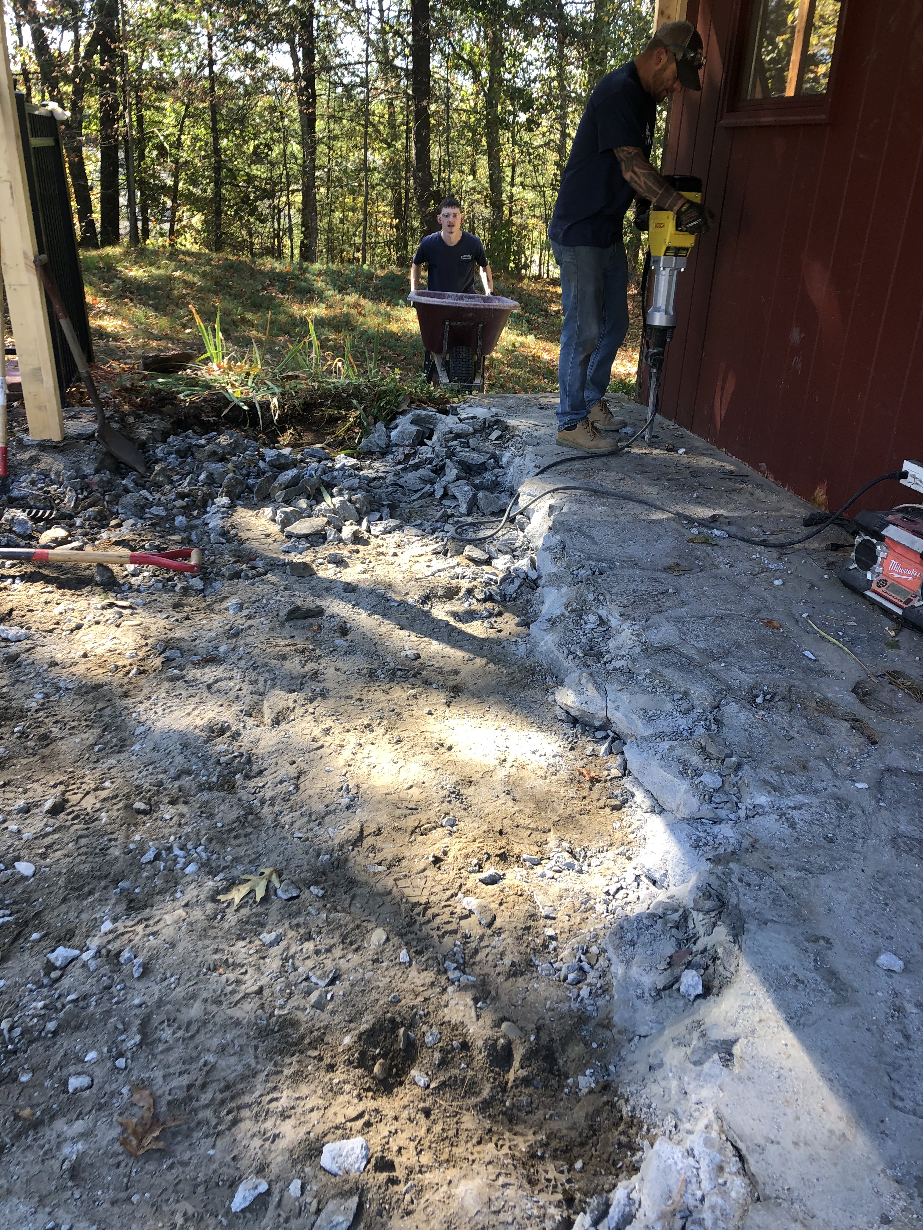 Old Cement Floor Demolition