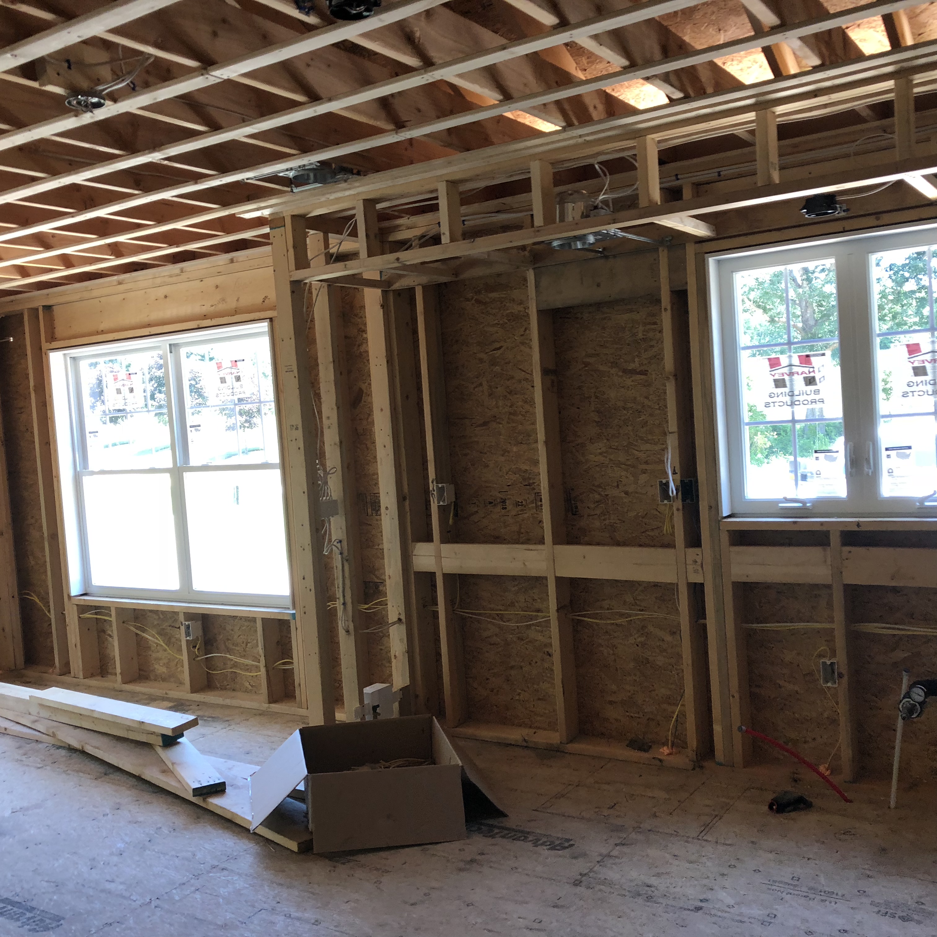 Framing on inside and new windows