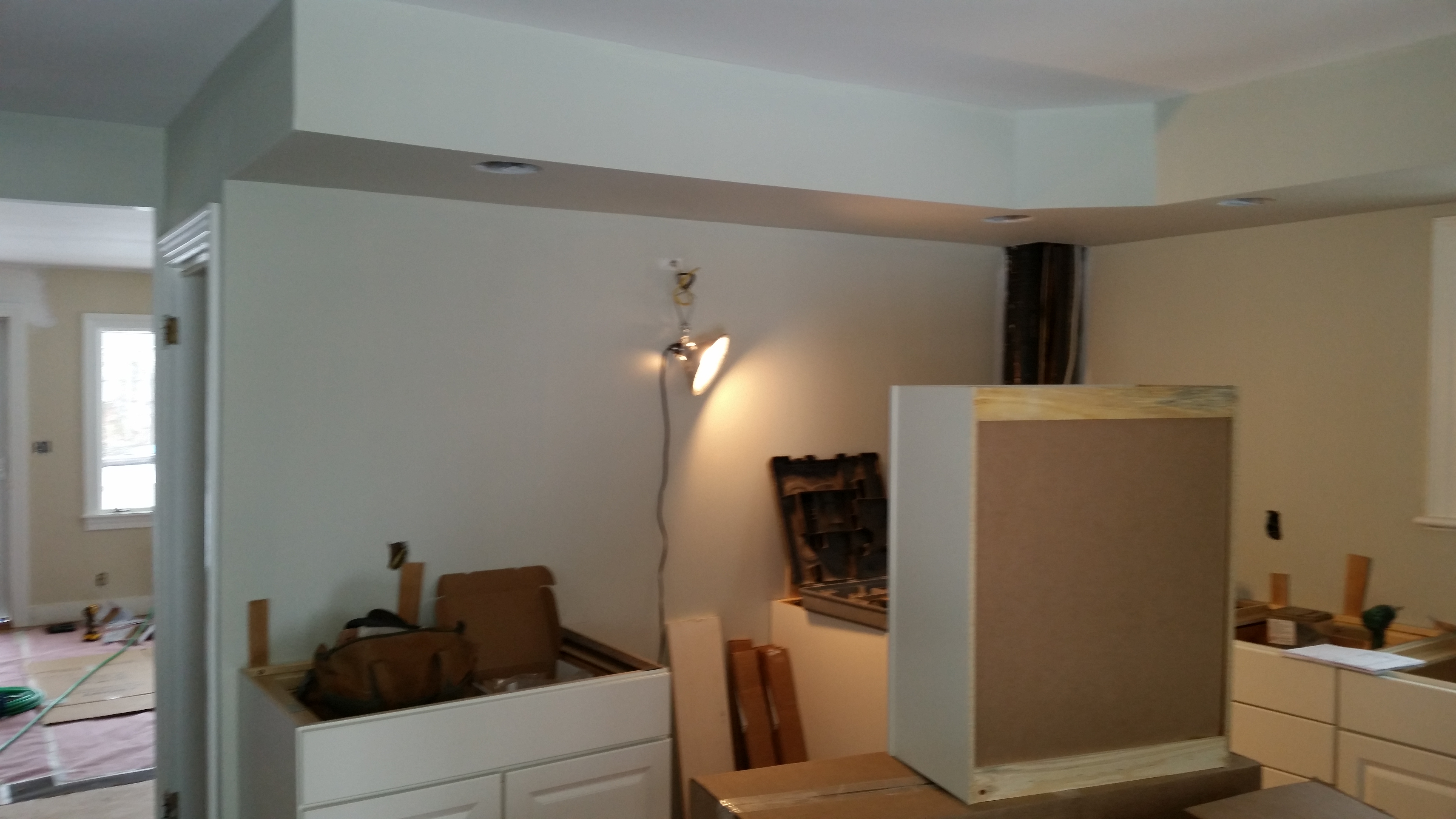 Cabinets ready to be installed