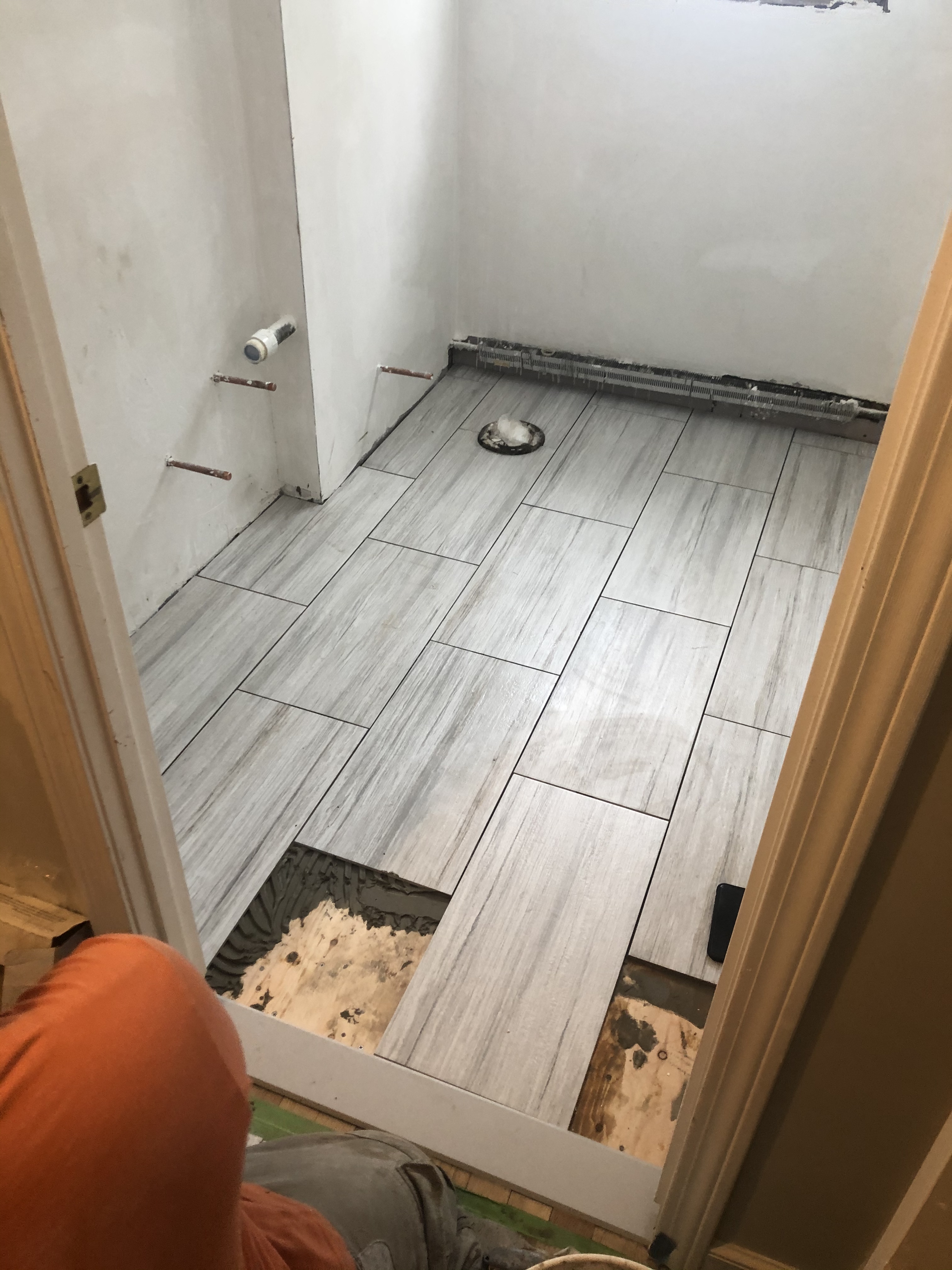 New Bathroom Floor