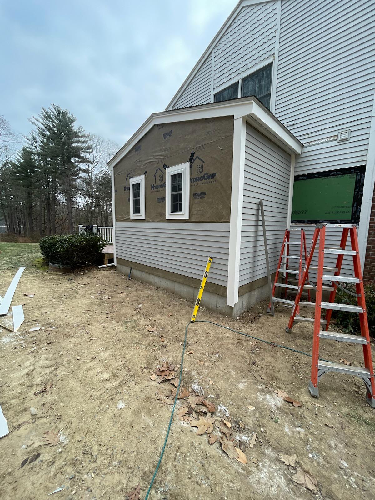 Siding in Process