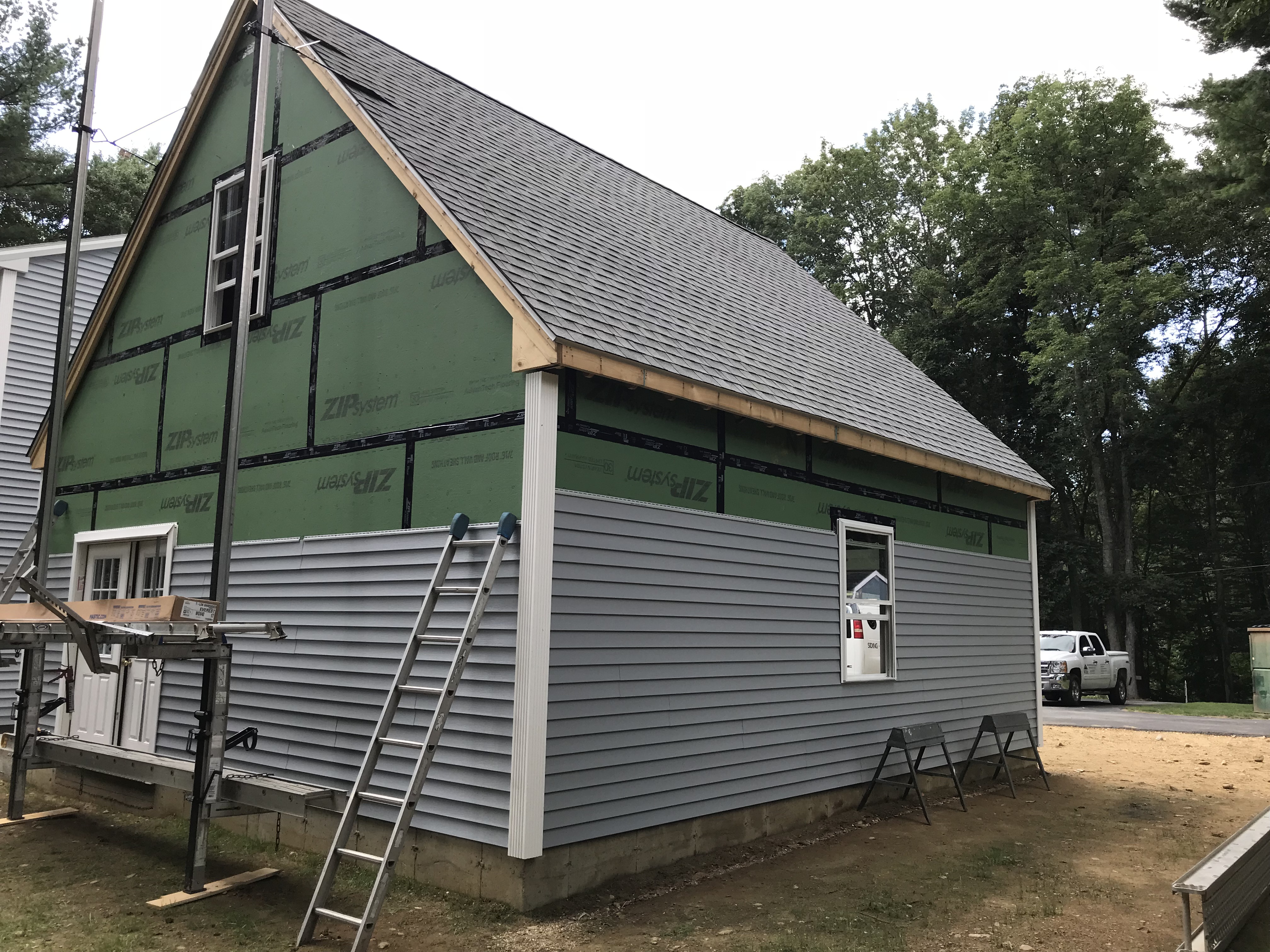Garage Siding go on