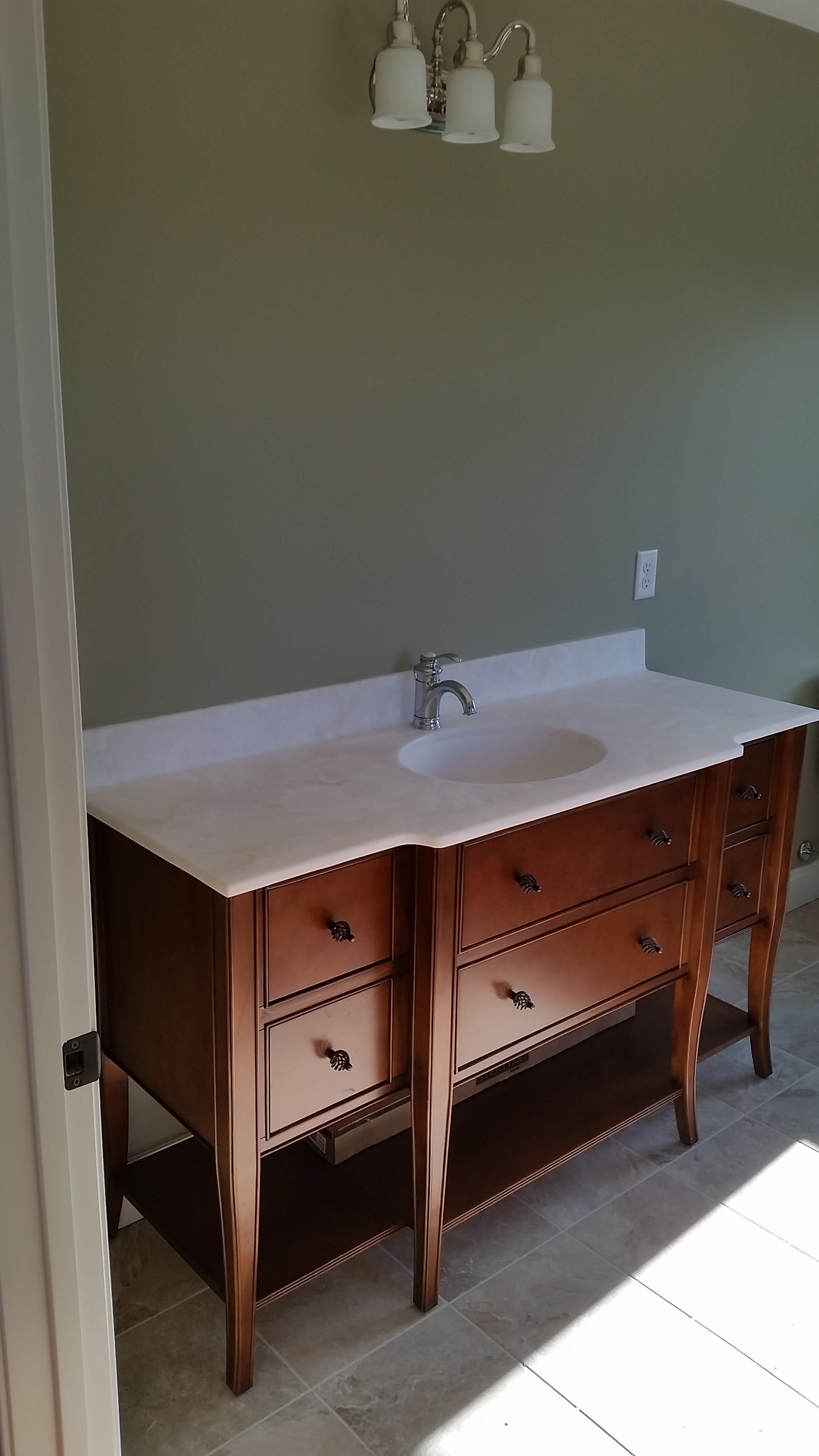 Bathroom Vanity Installed