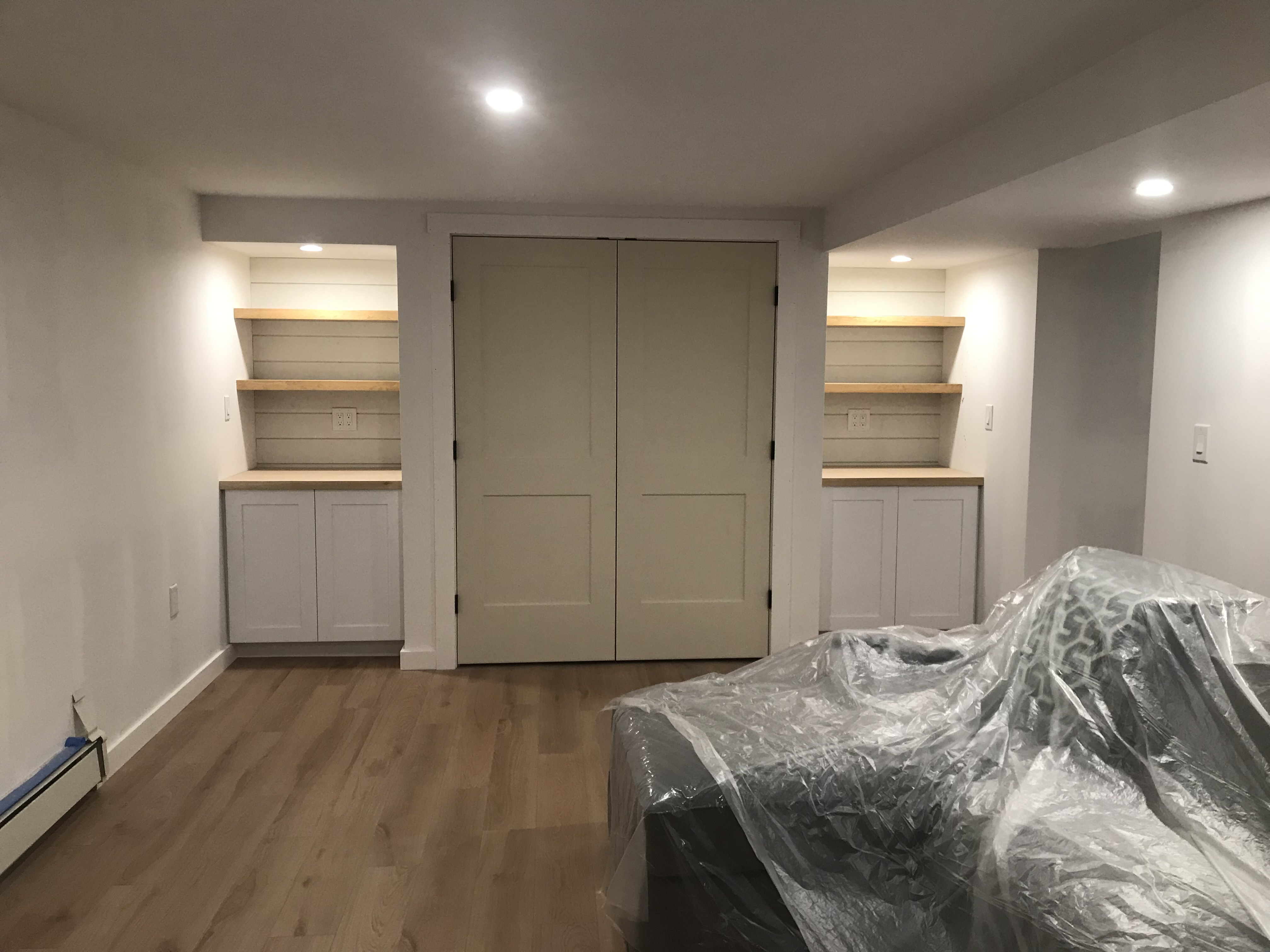 Built-In Shelving and Closet