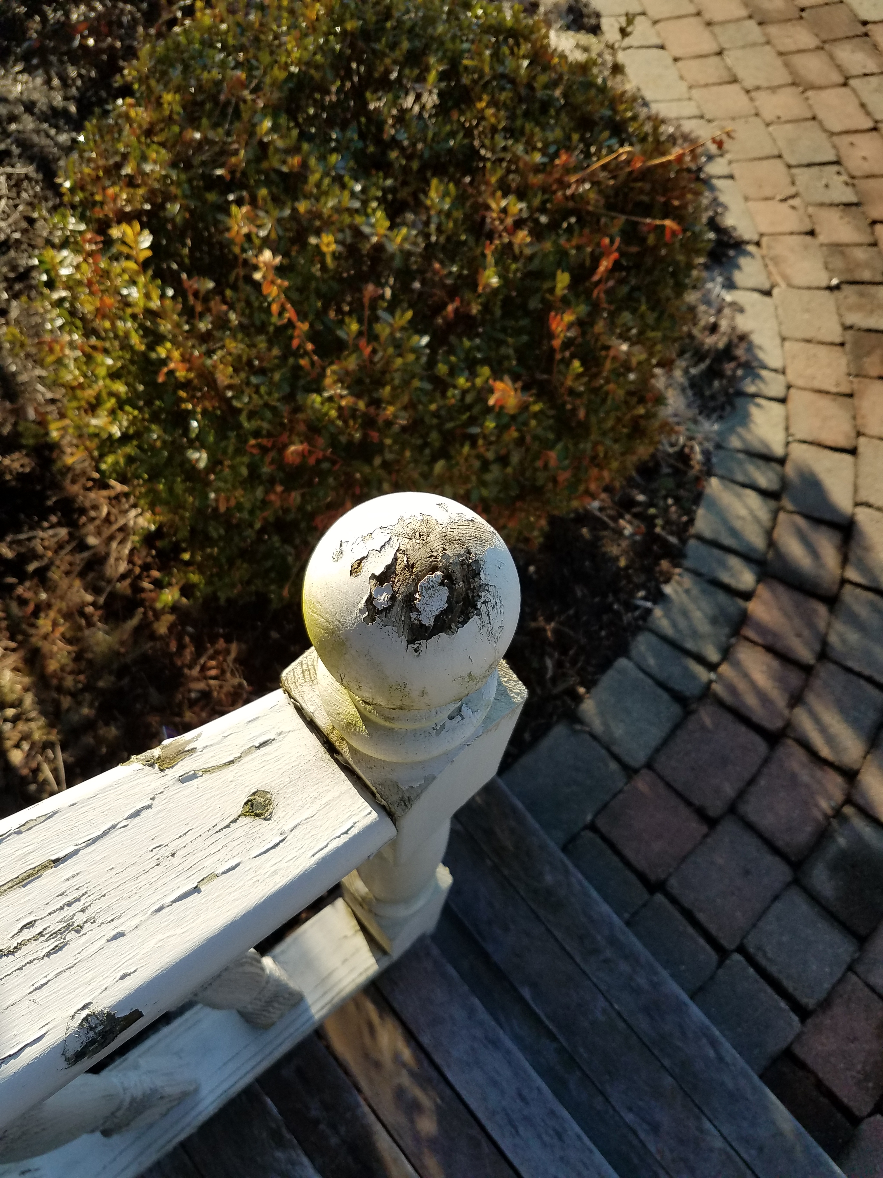 Before:  Porch Railing