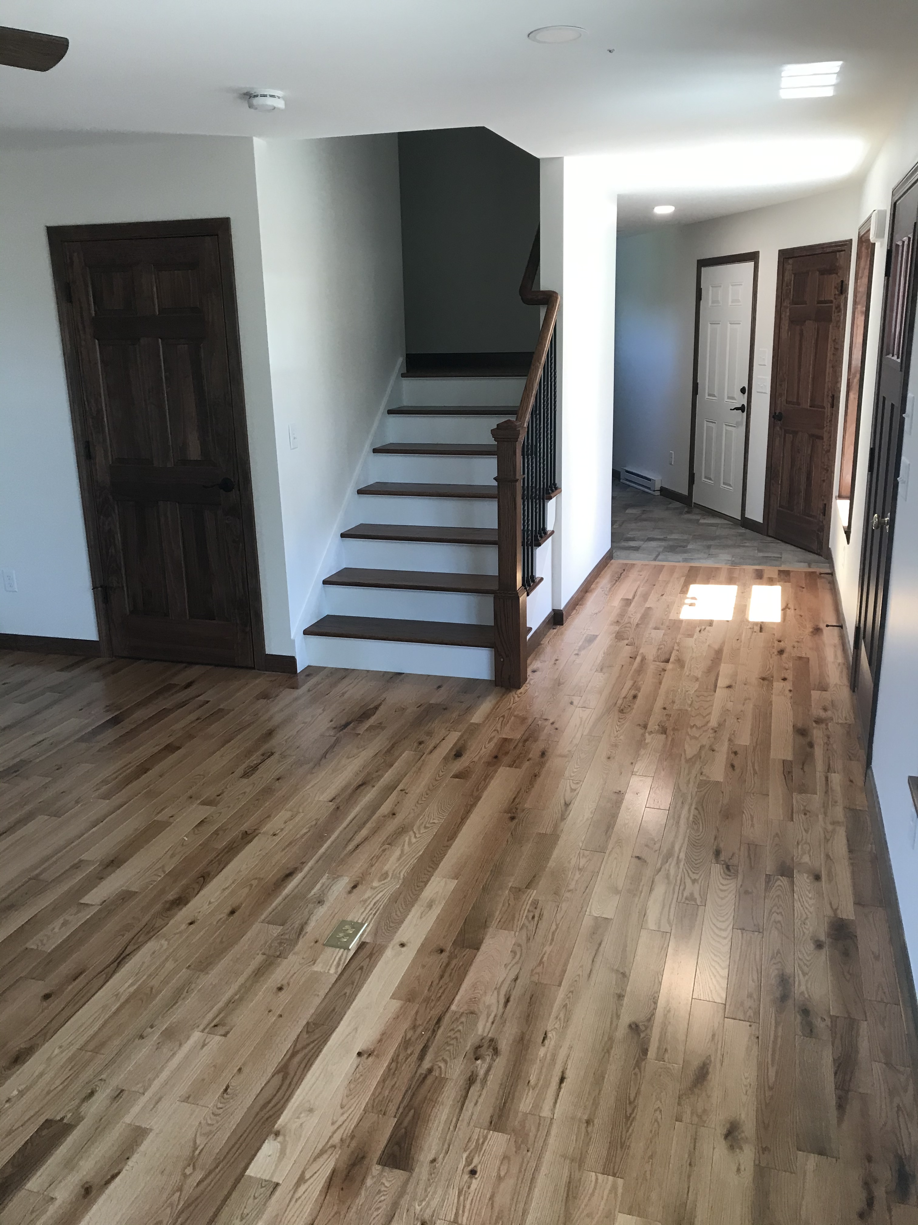 Wood Floor and New Stairs