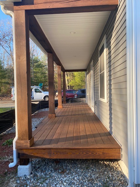 Finished Front Porch