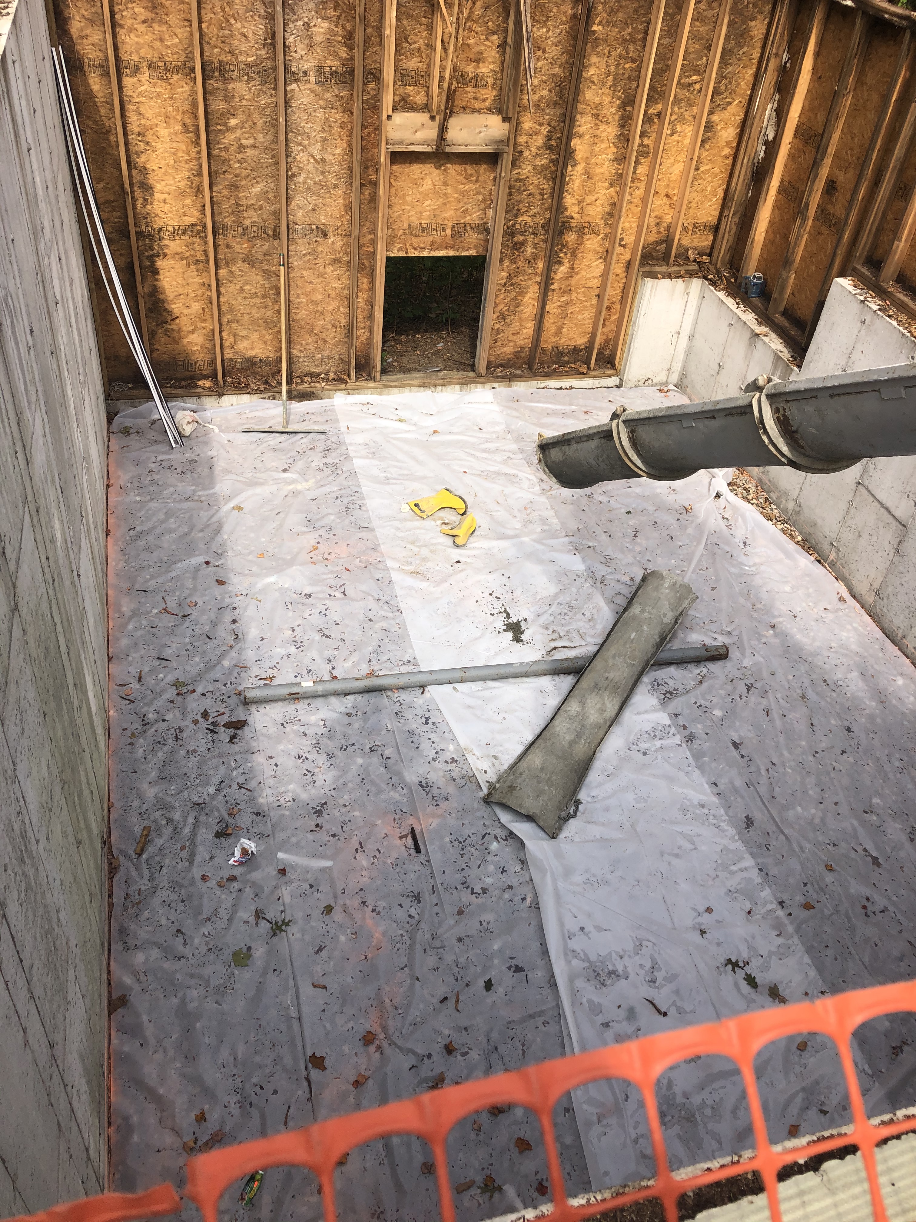 Foundation Pre-Cement Pour